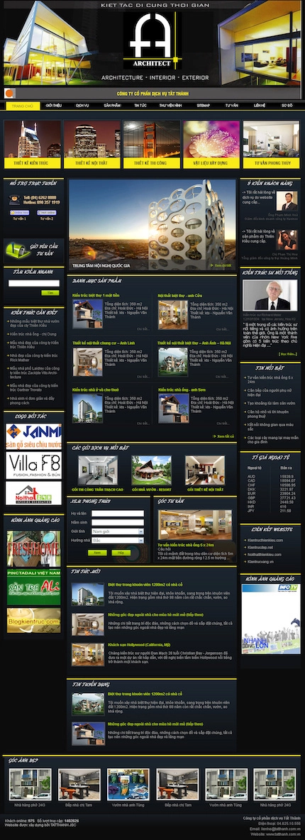 Mẫu website Thiết kế nội thất 4