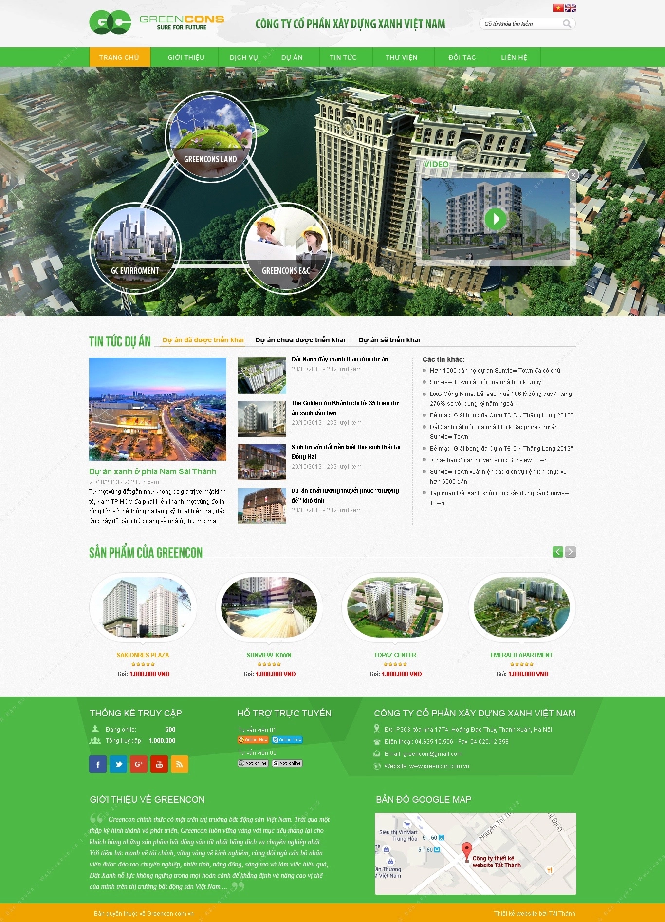 Trang chủ website