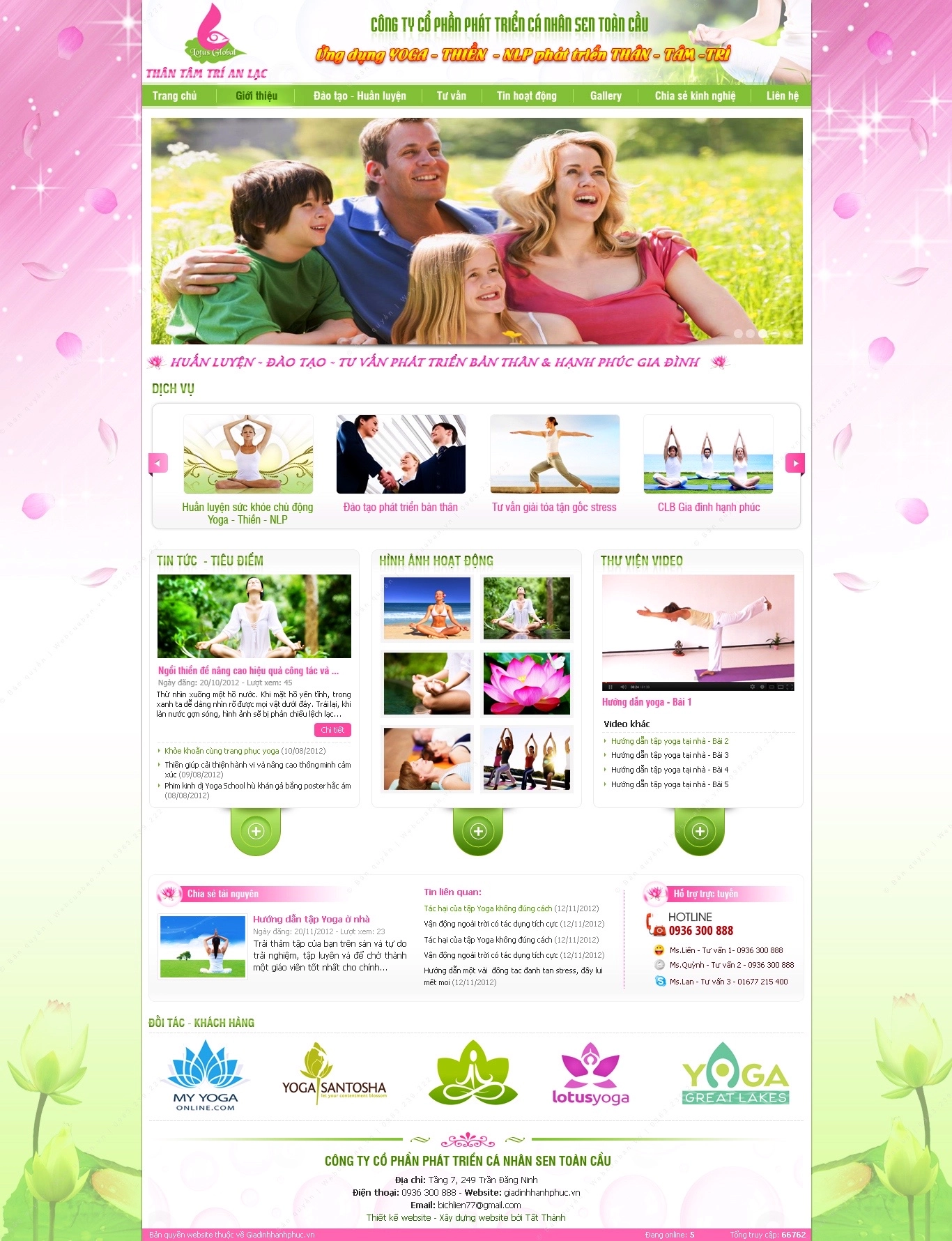 Trang chủ website