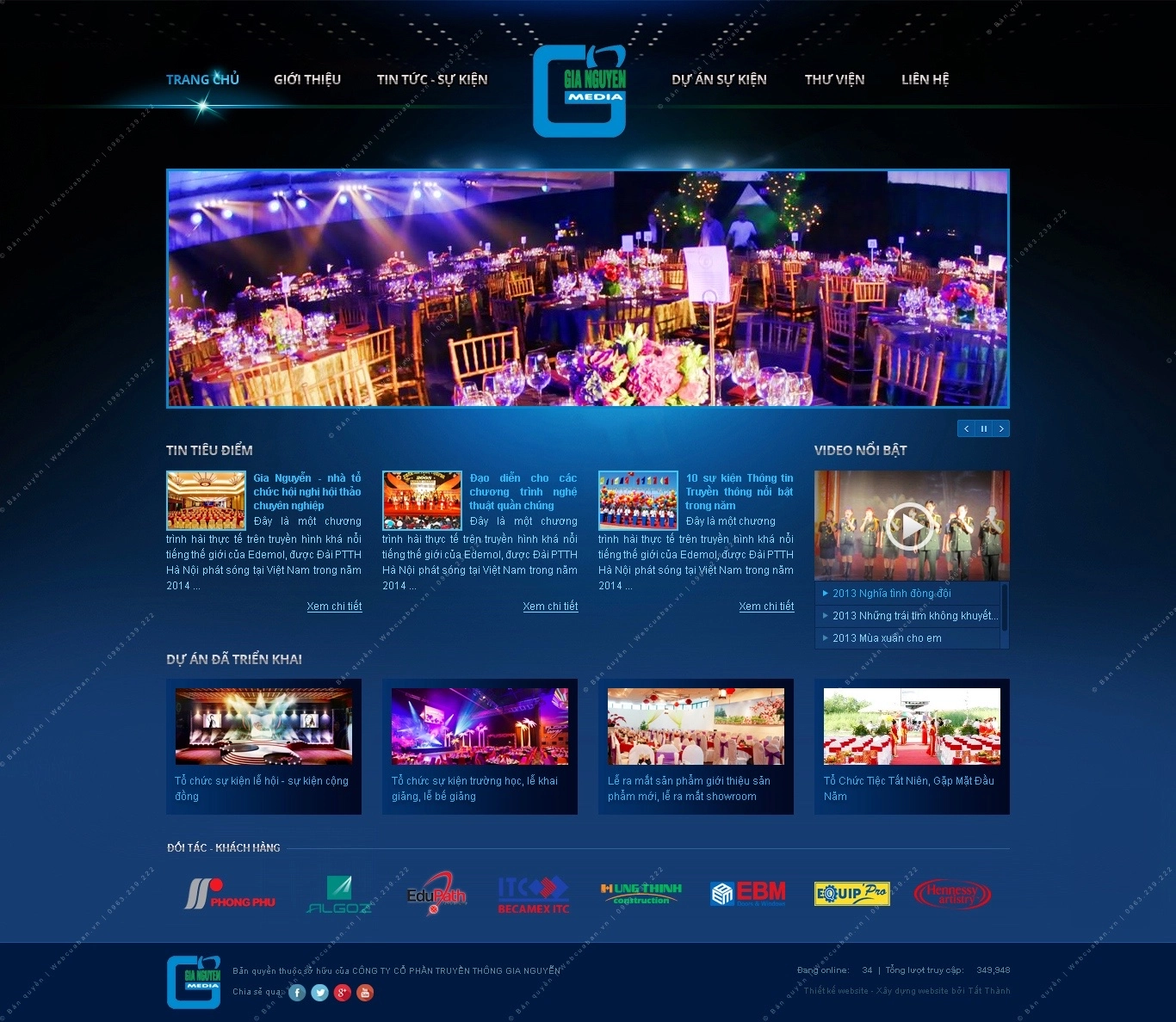 Trang chủ website