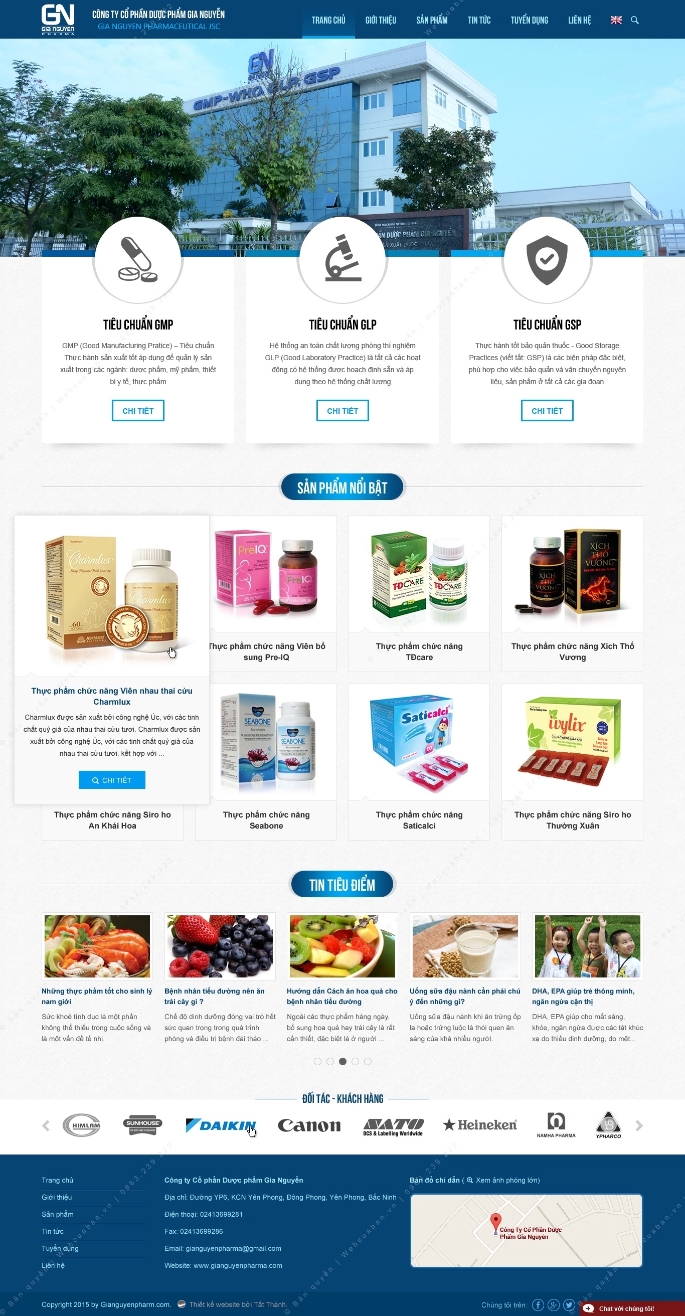 Trang chủ website