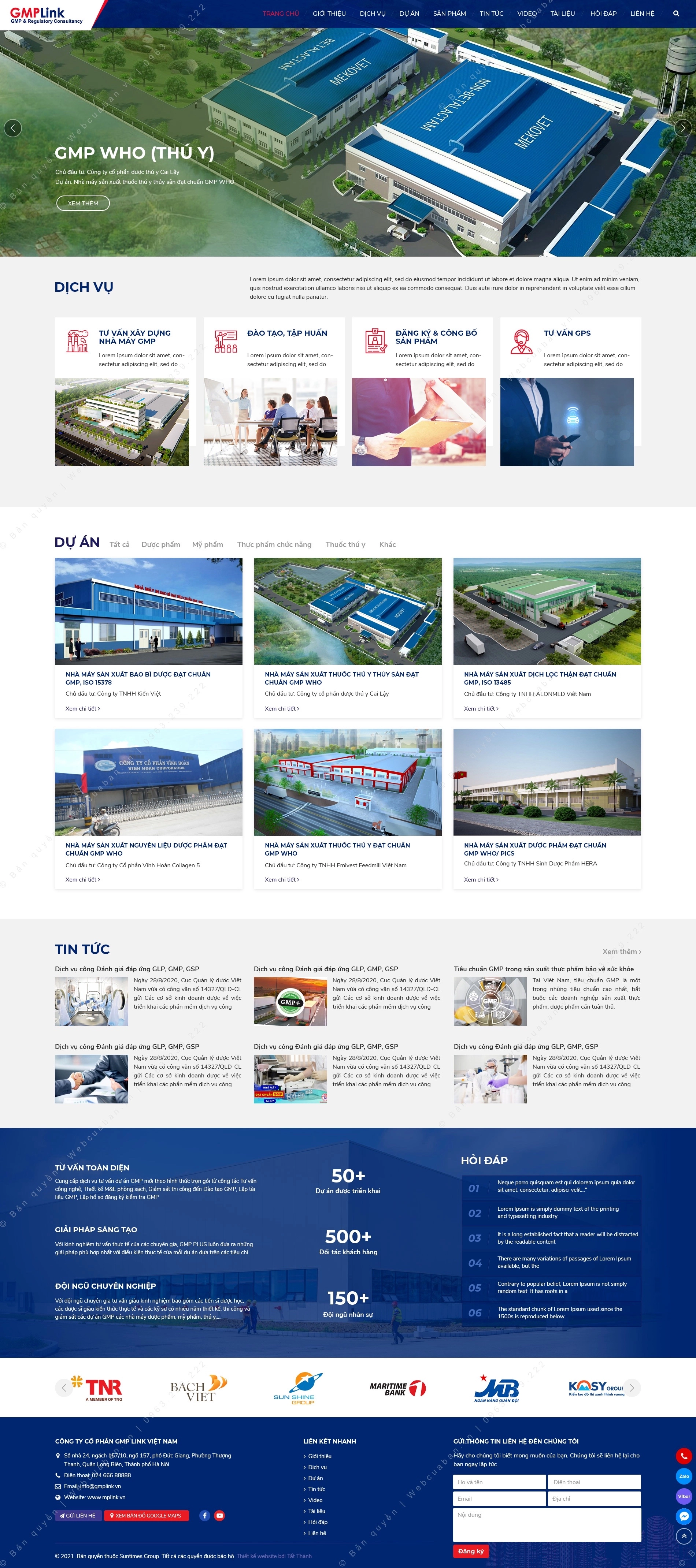 Trang chủ website