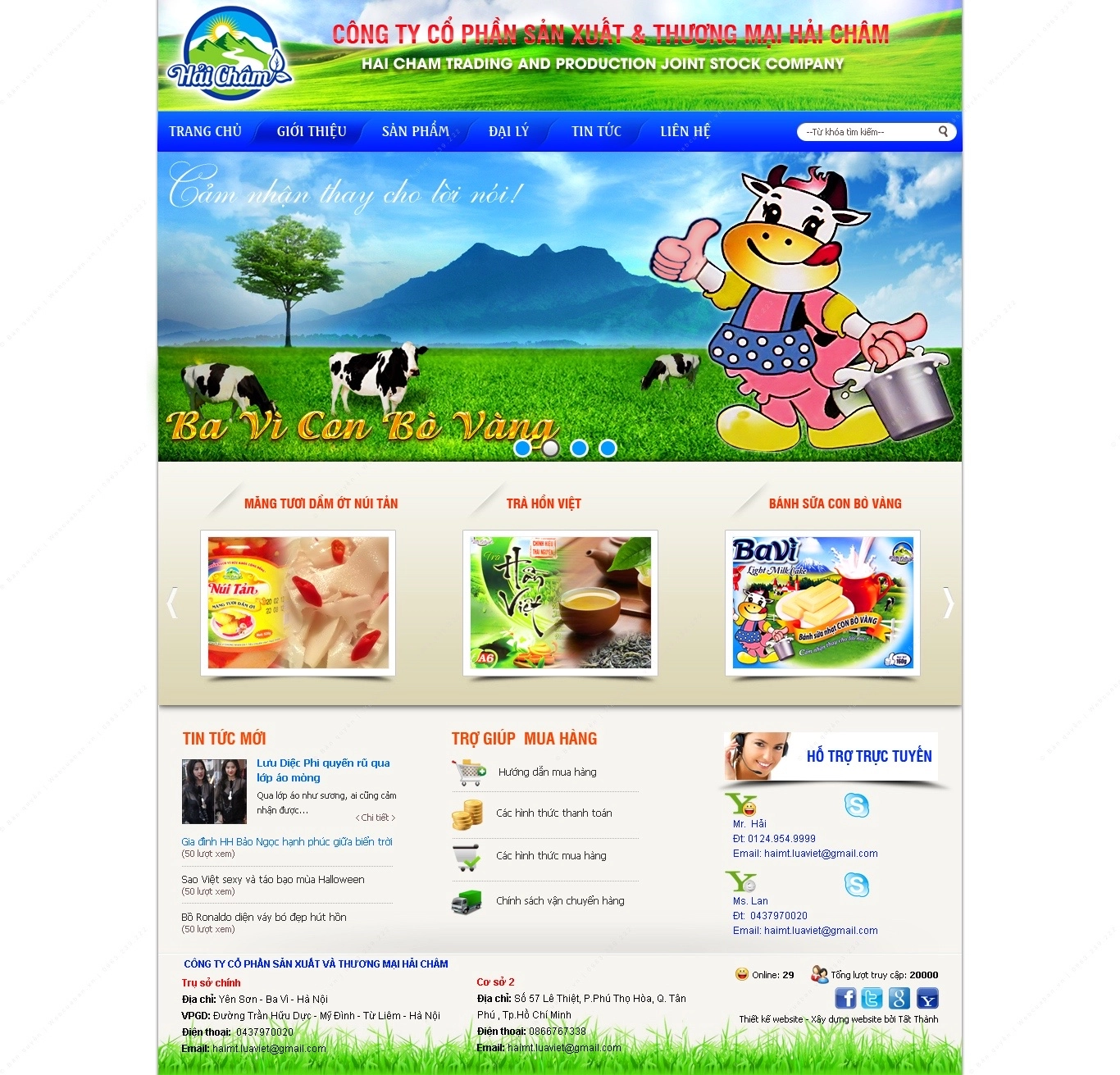 Trang chủ website