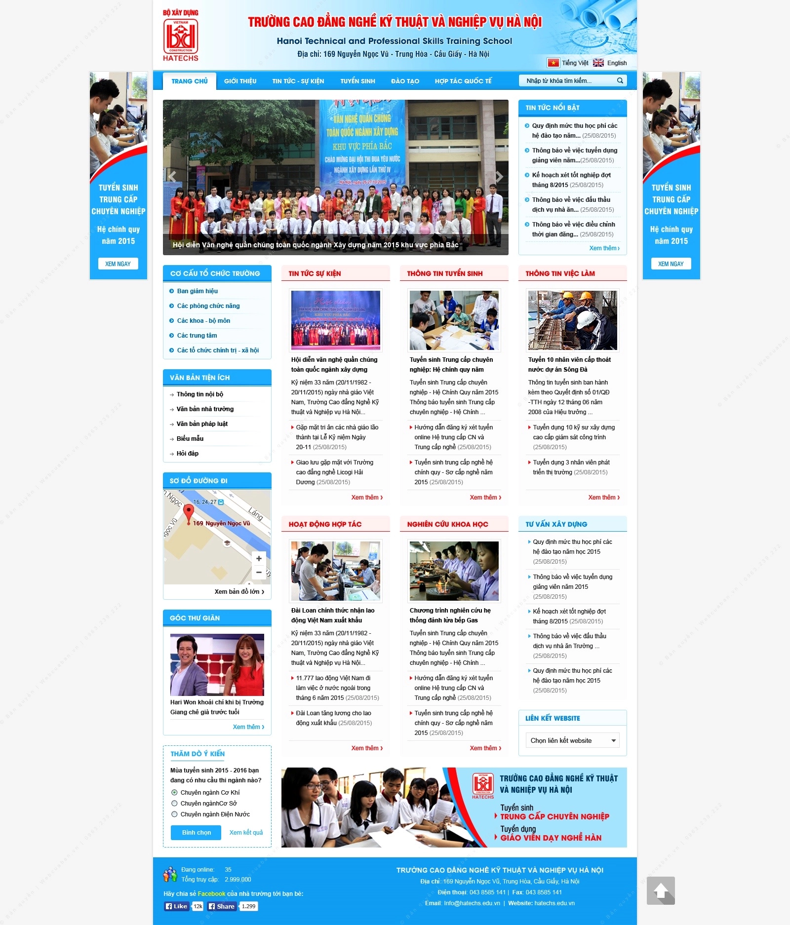 Trang chủ website