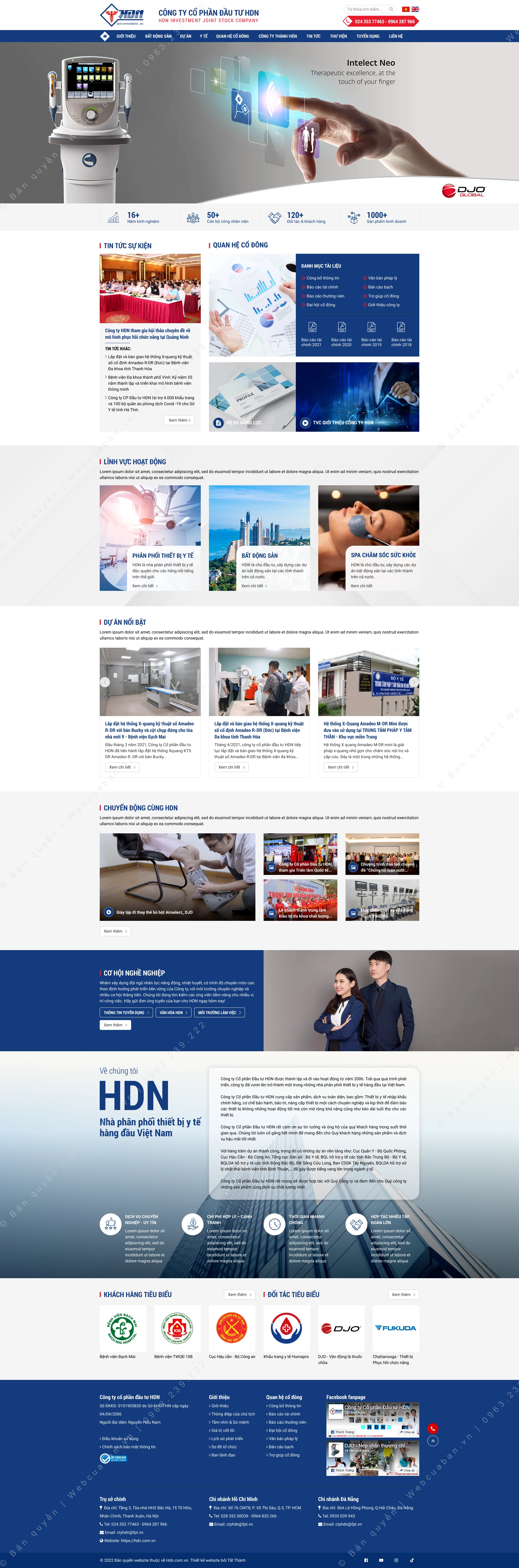 Trang chủ website