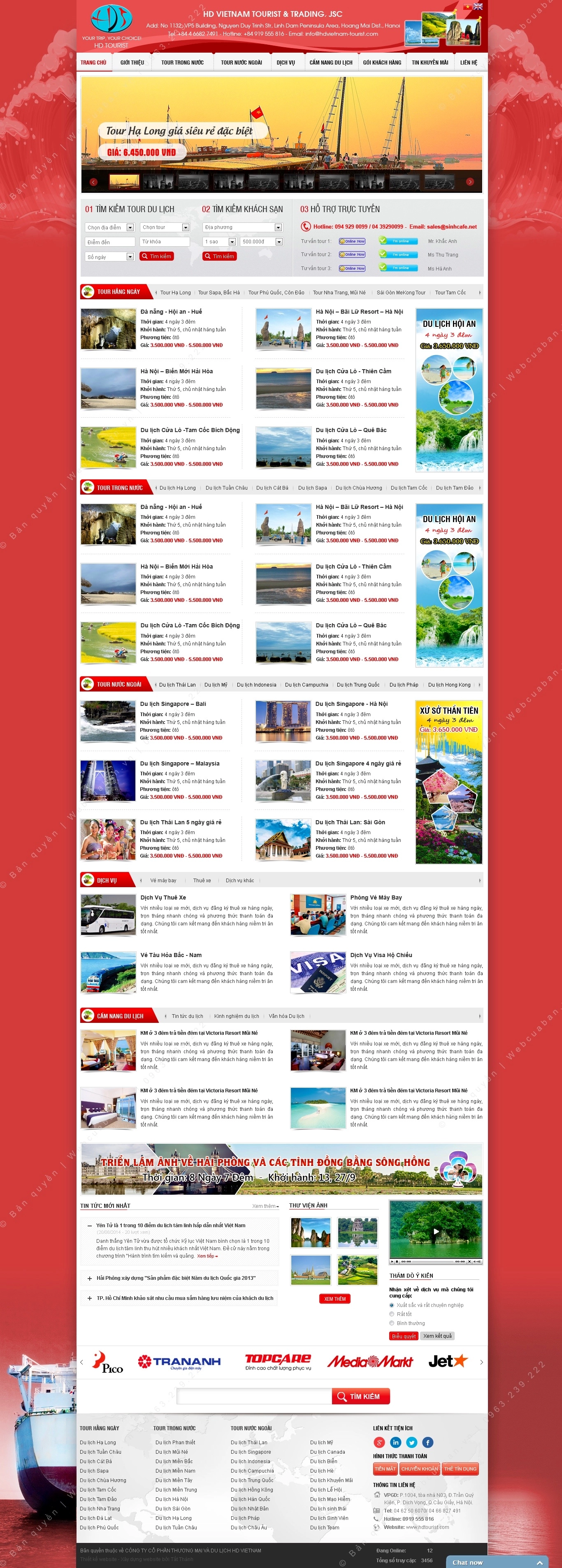 Trang chủ website