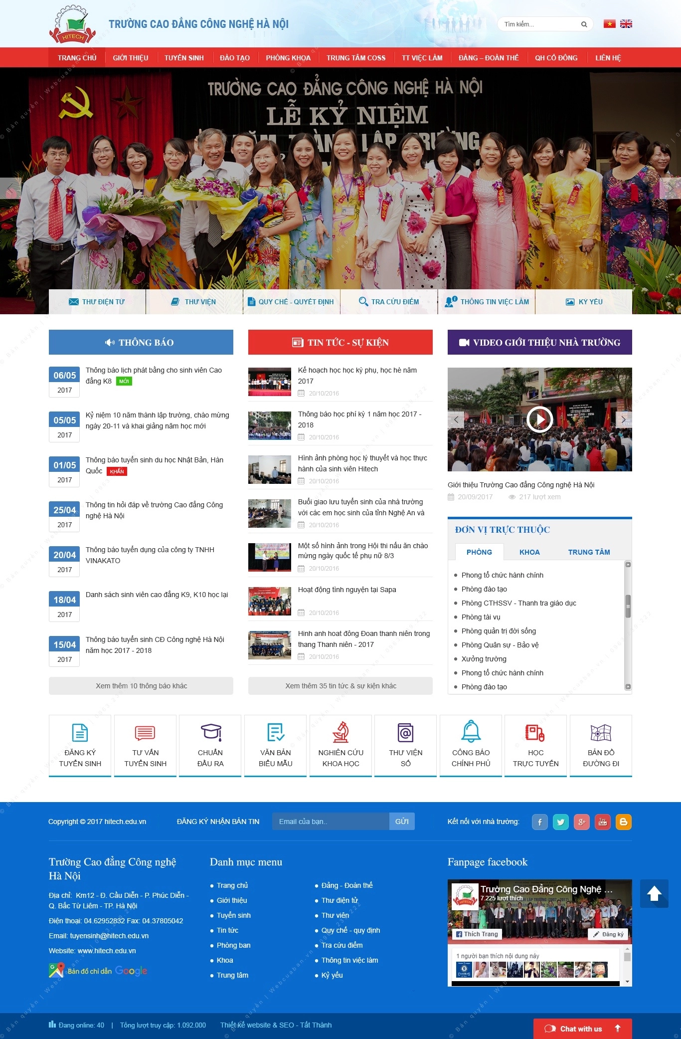 Trang chủ website