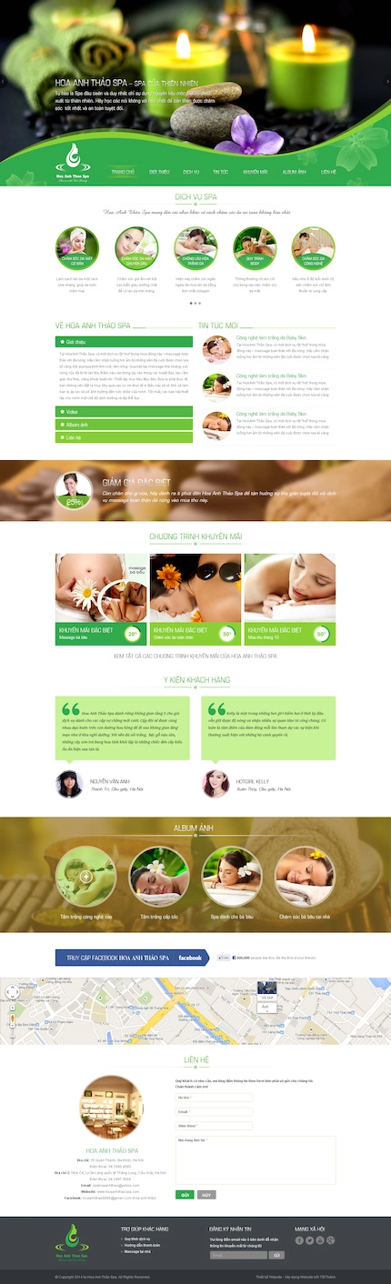 Mẫu web Spa 5