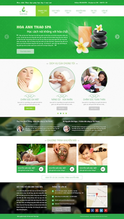 Mẫu web Spa 6