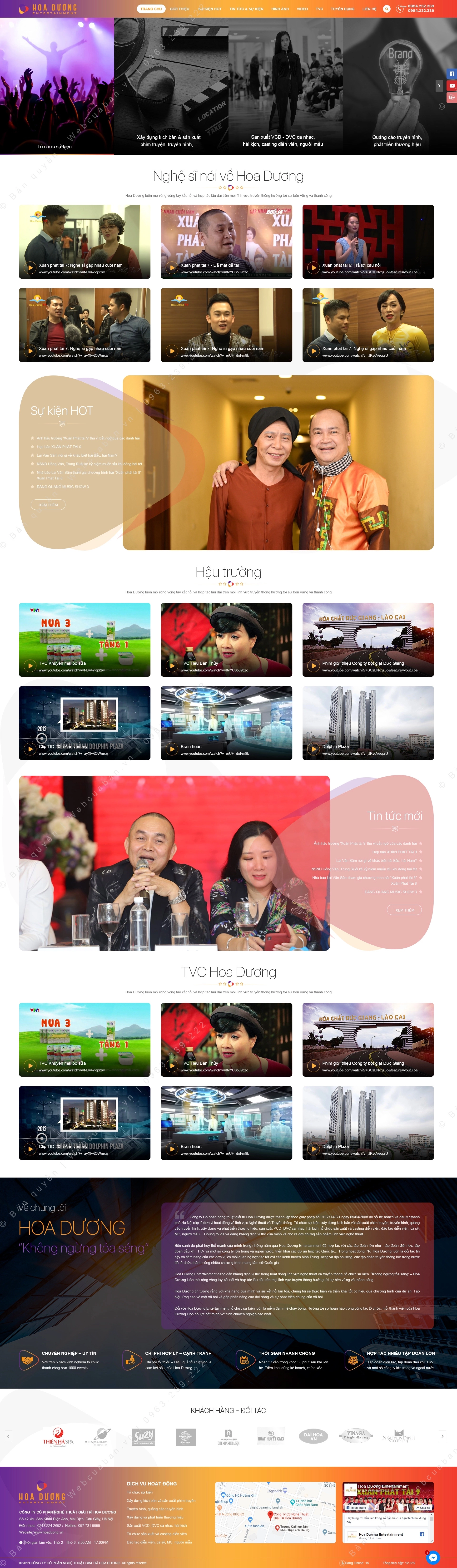 Trang chủ website