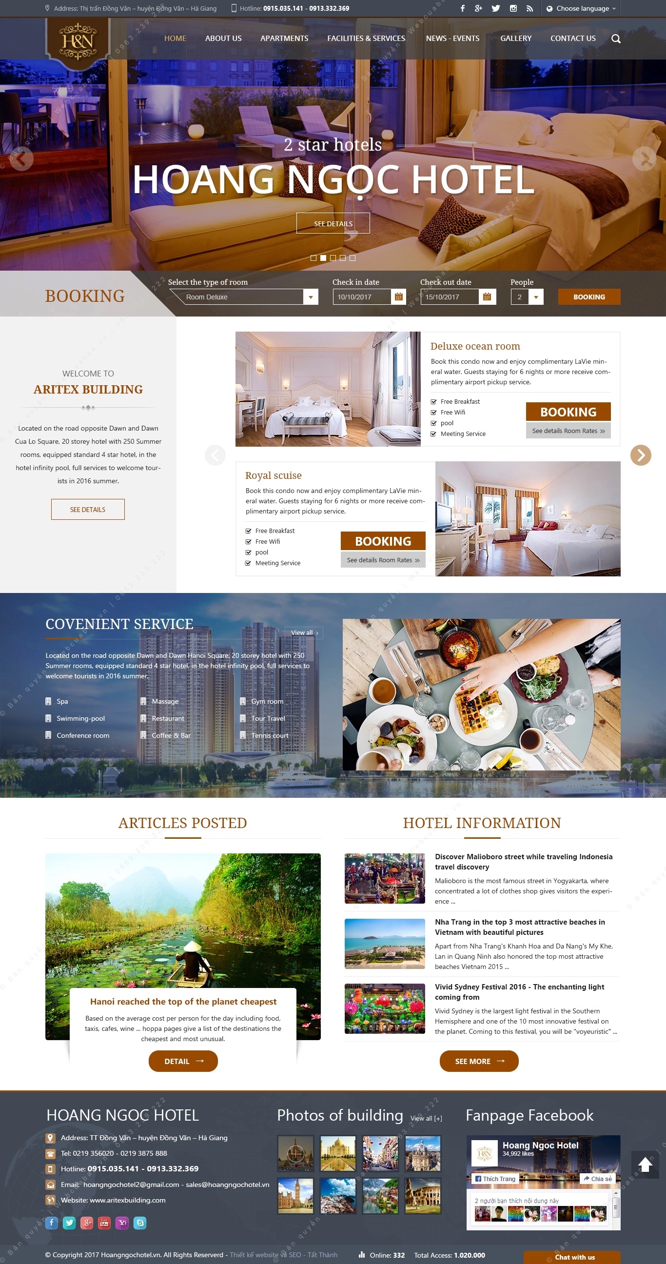 Trang chủ website