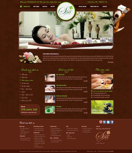 Mẫu web Spa 8