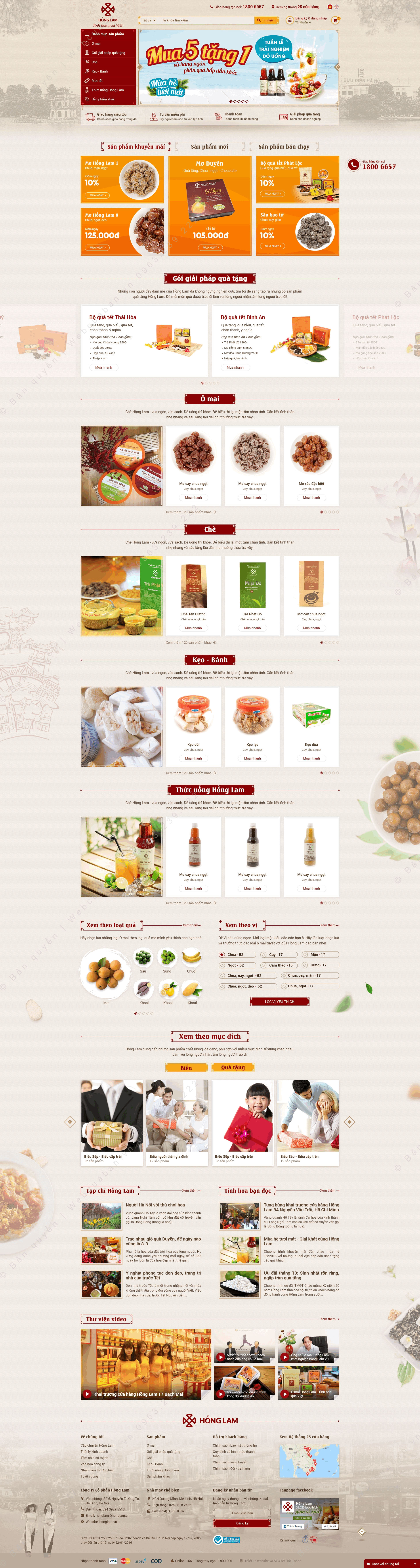 Trang chủ website