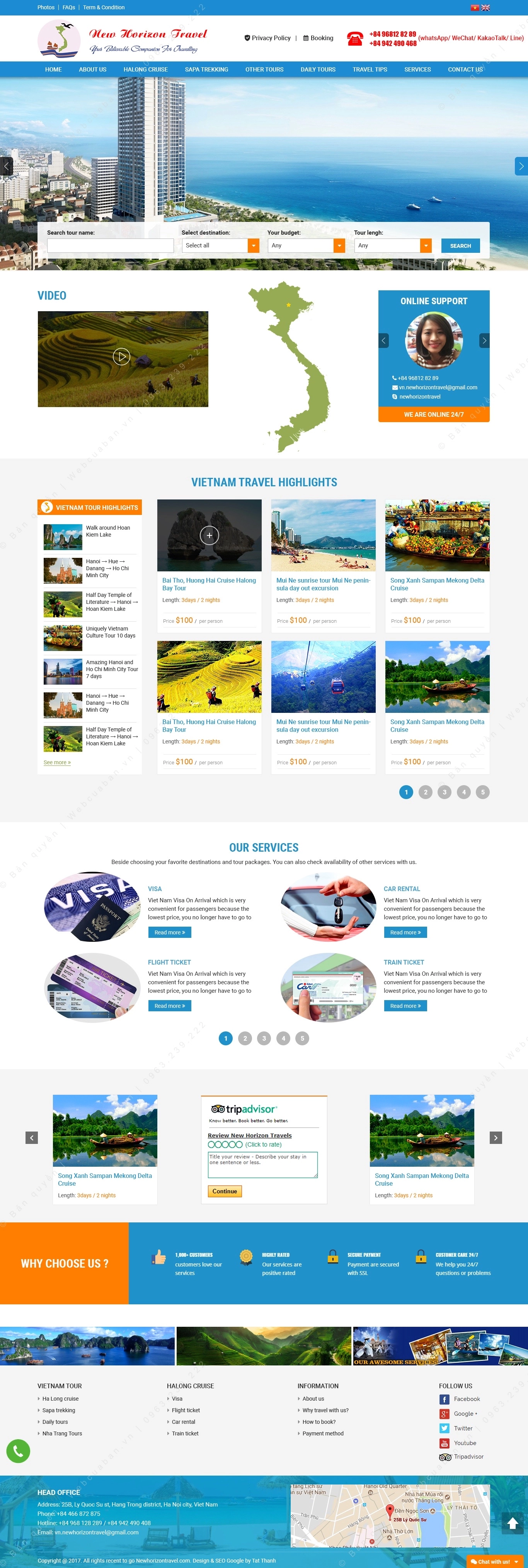 Trang chủ website