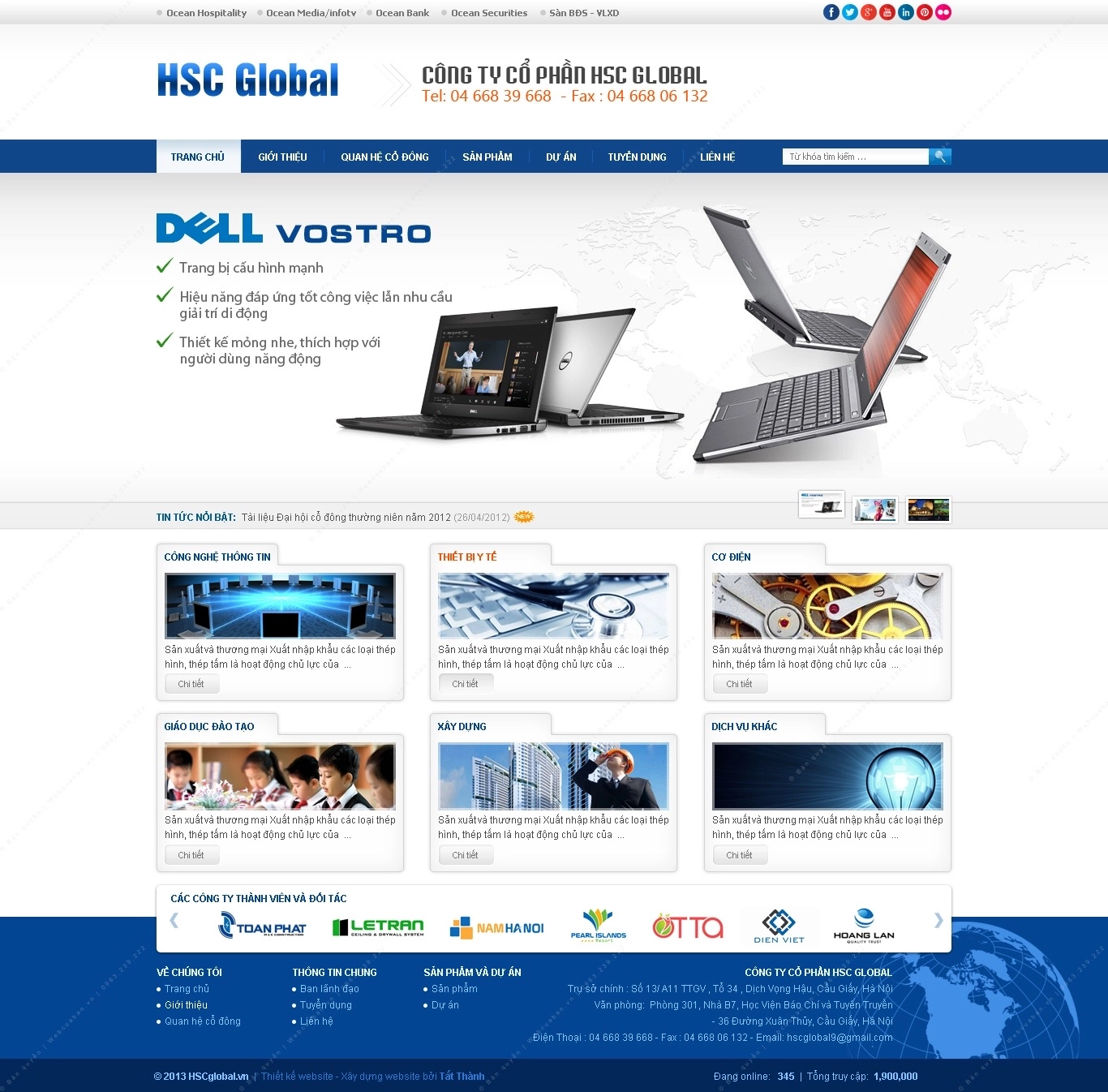 Trang chủ website