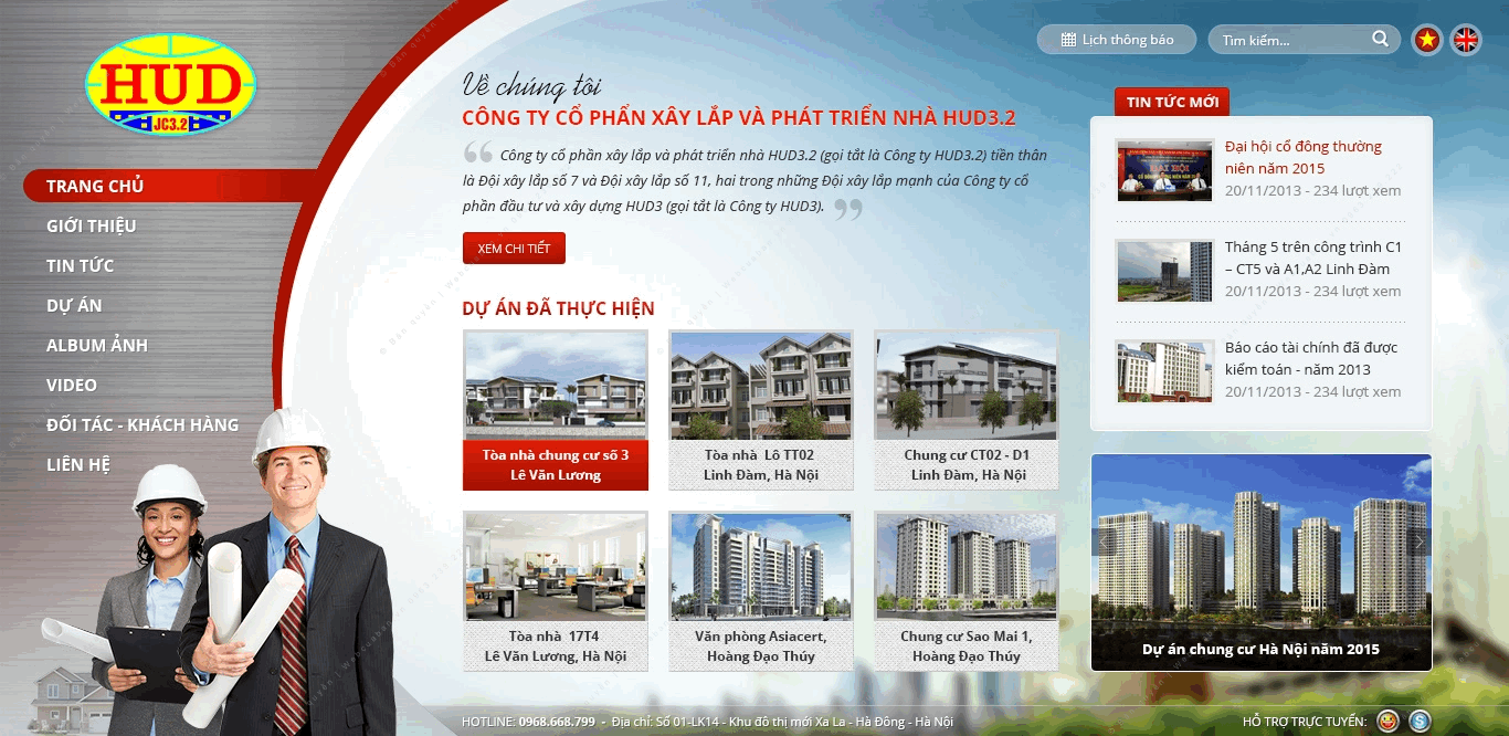 Trang chủ website