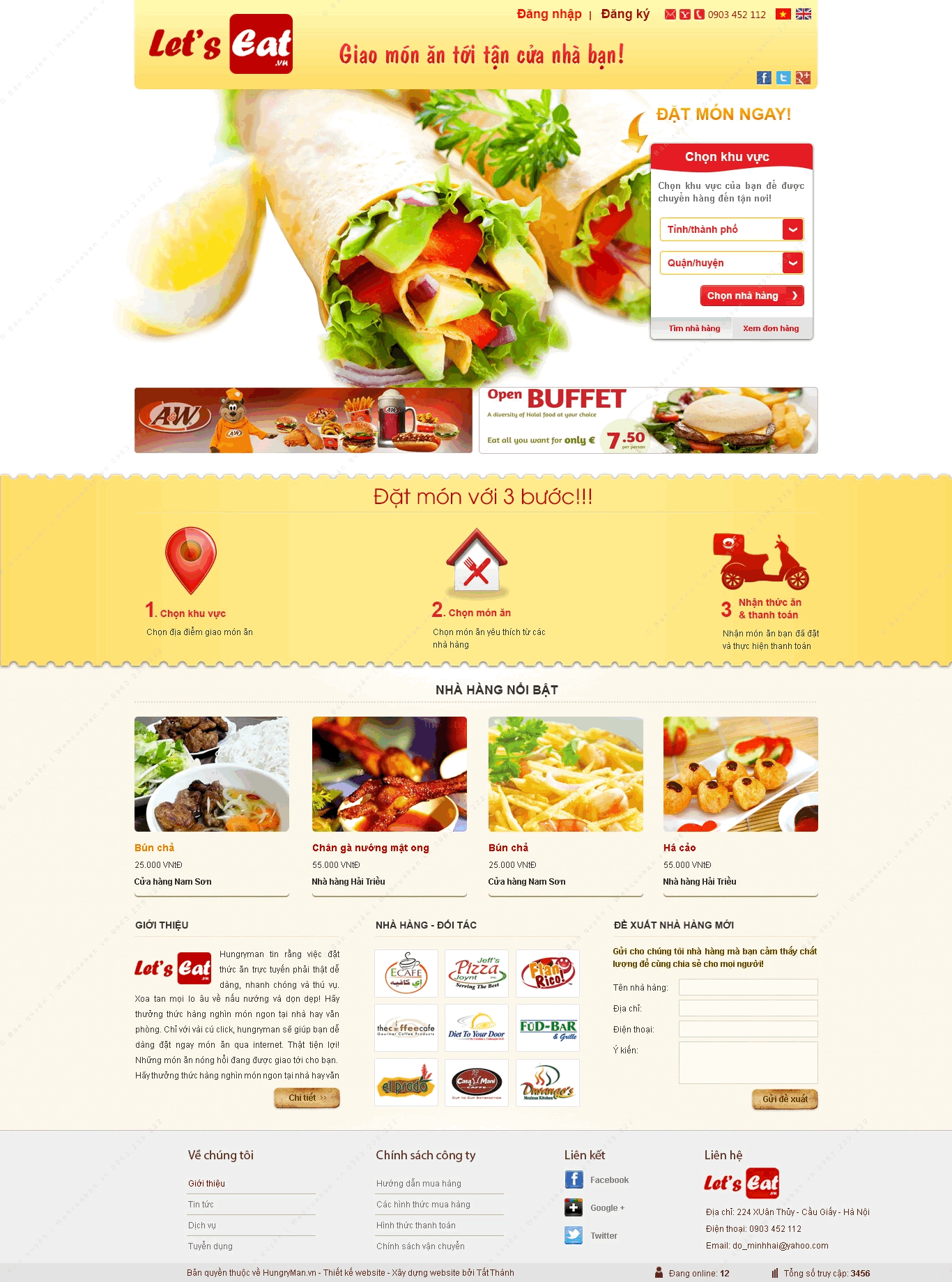 Trang chủ website