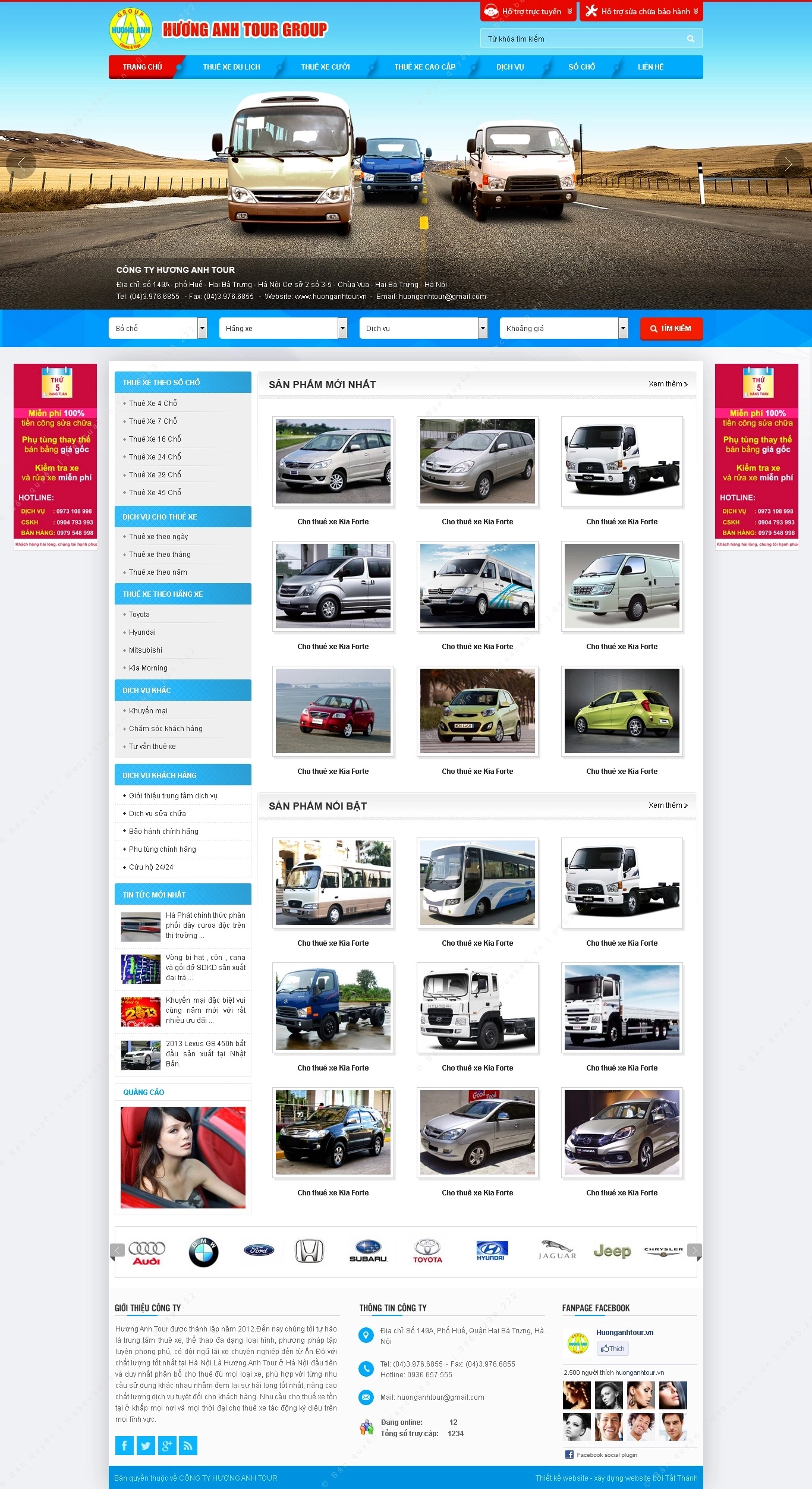 Trang chủ website