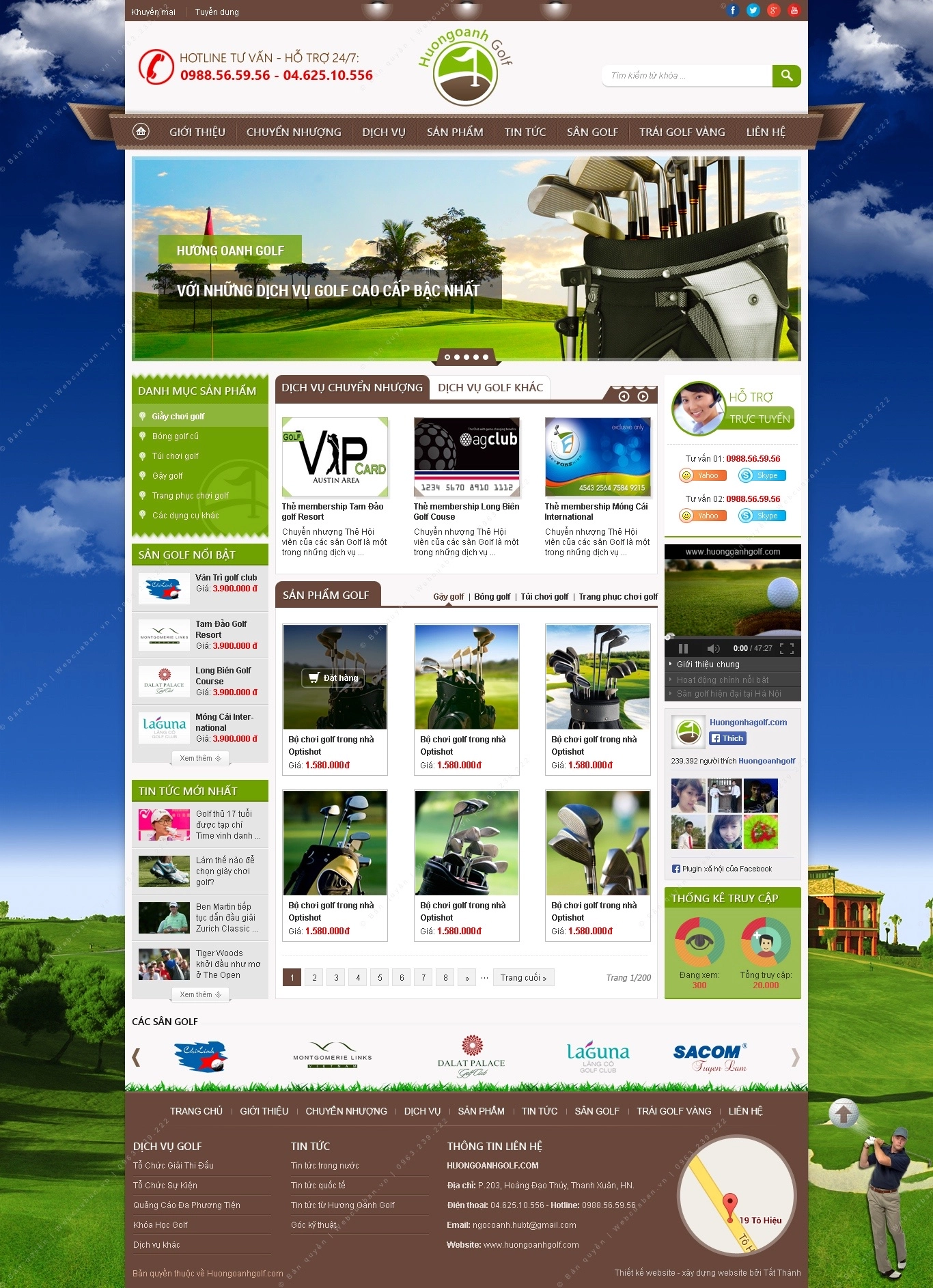 Trang chủ website