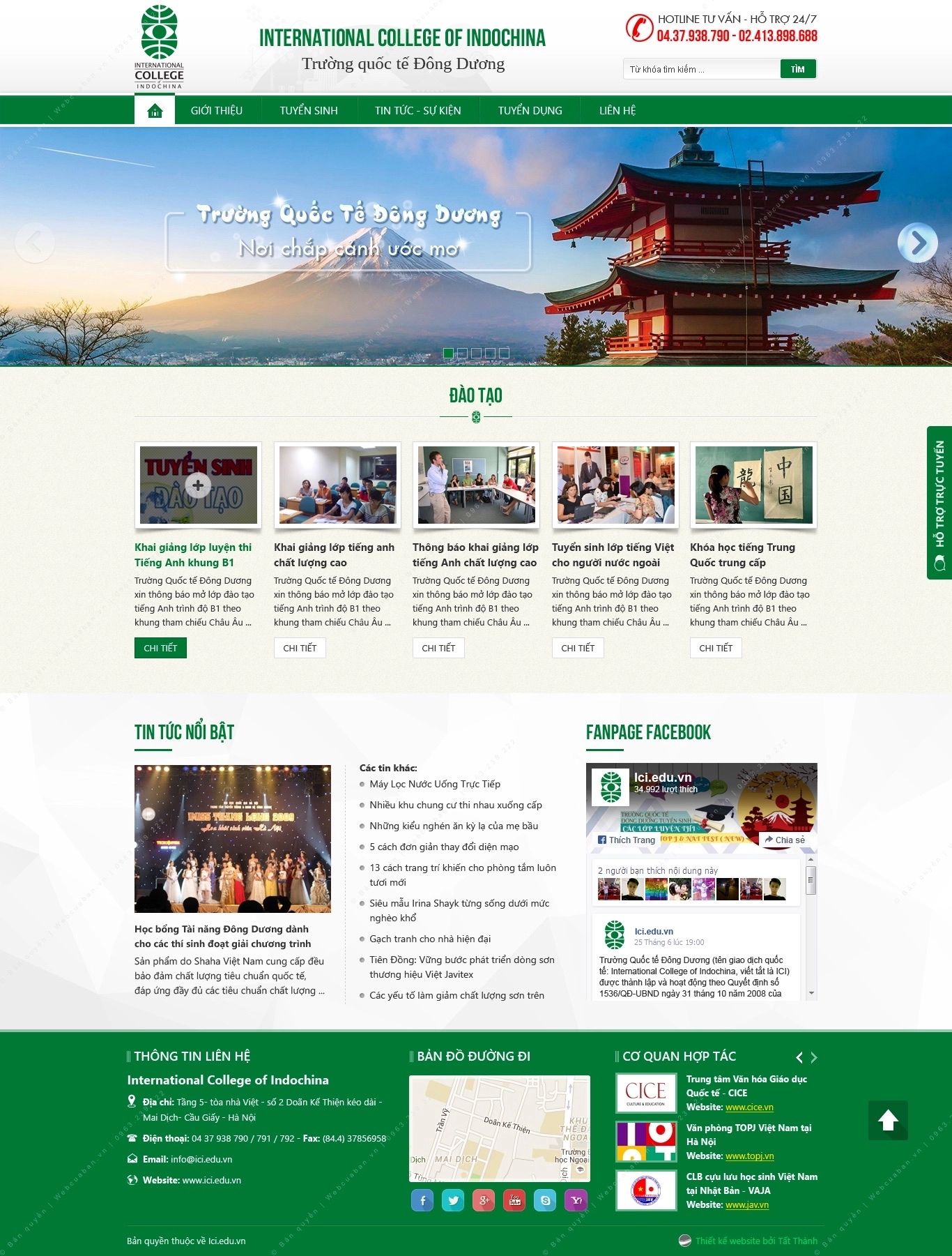 Trang chủ website