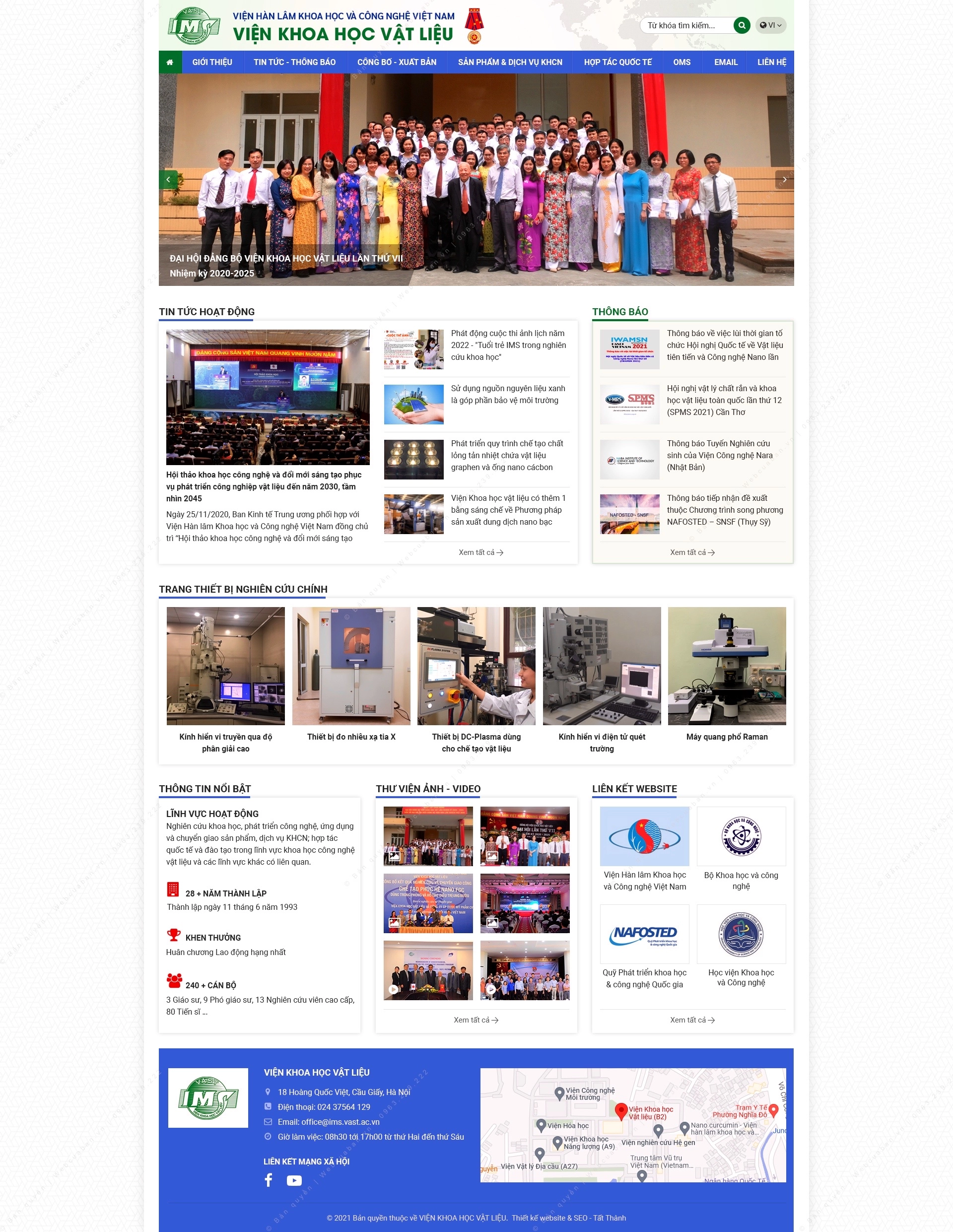 Trang chủ website