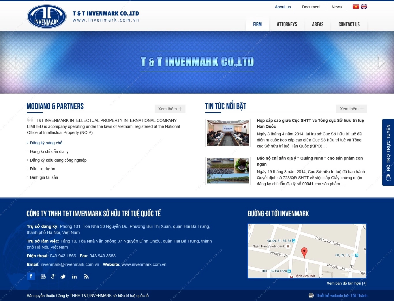 Trang chủ website