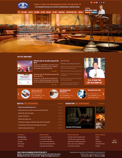 Mẫu website Luật 12