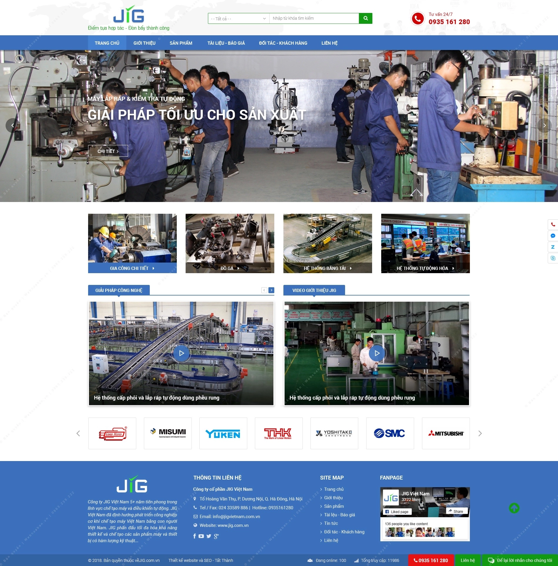 Trang chủ website