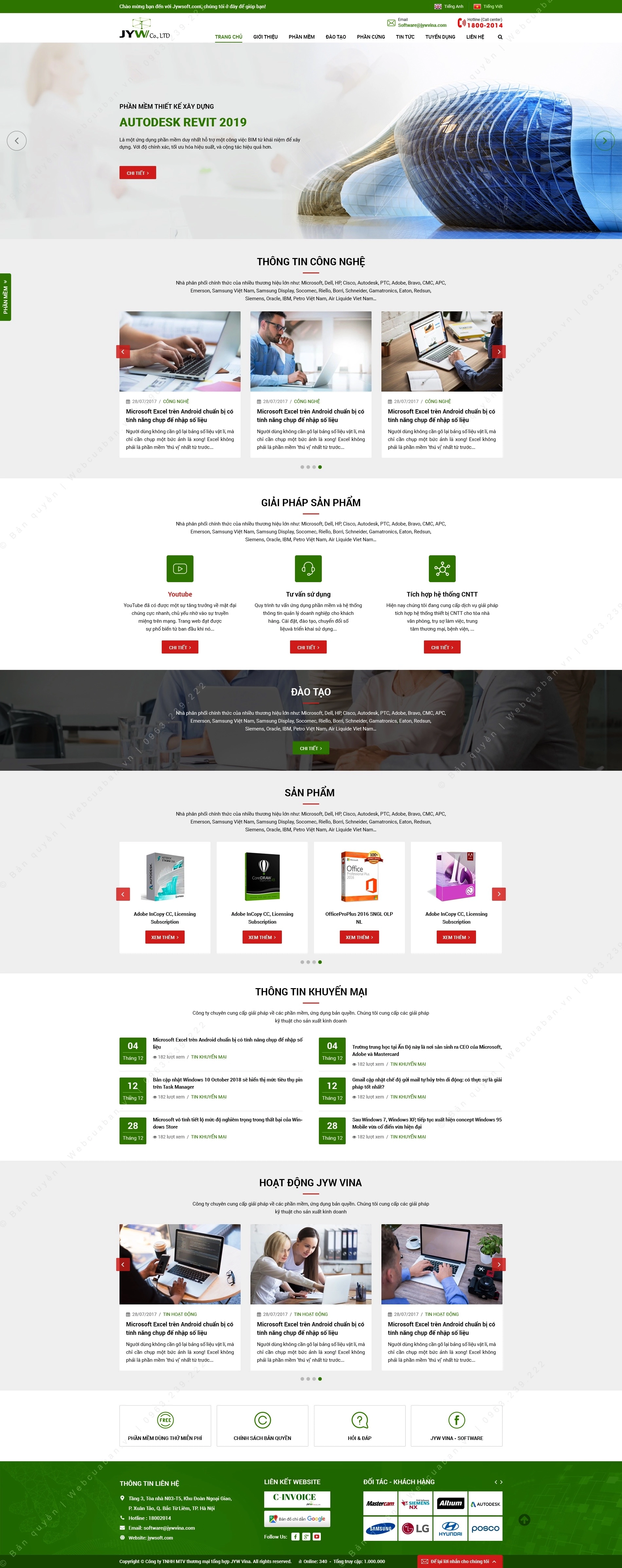 Trang chủ website