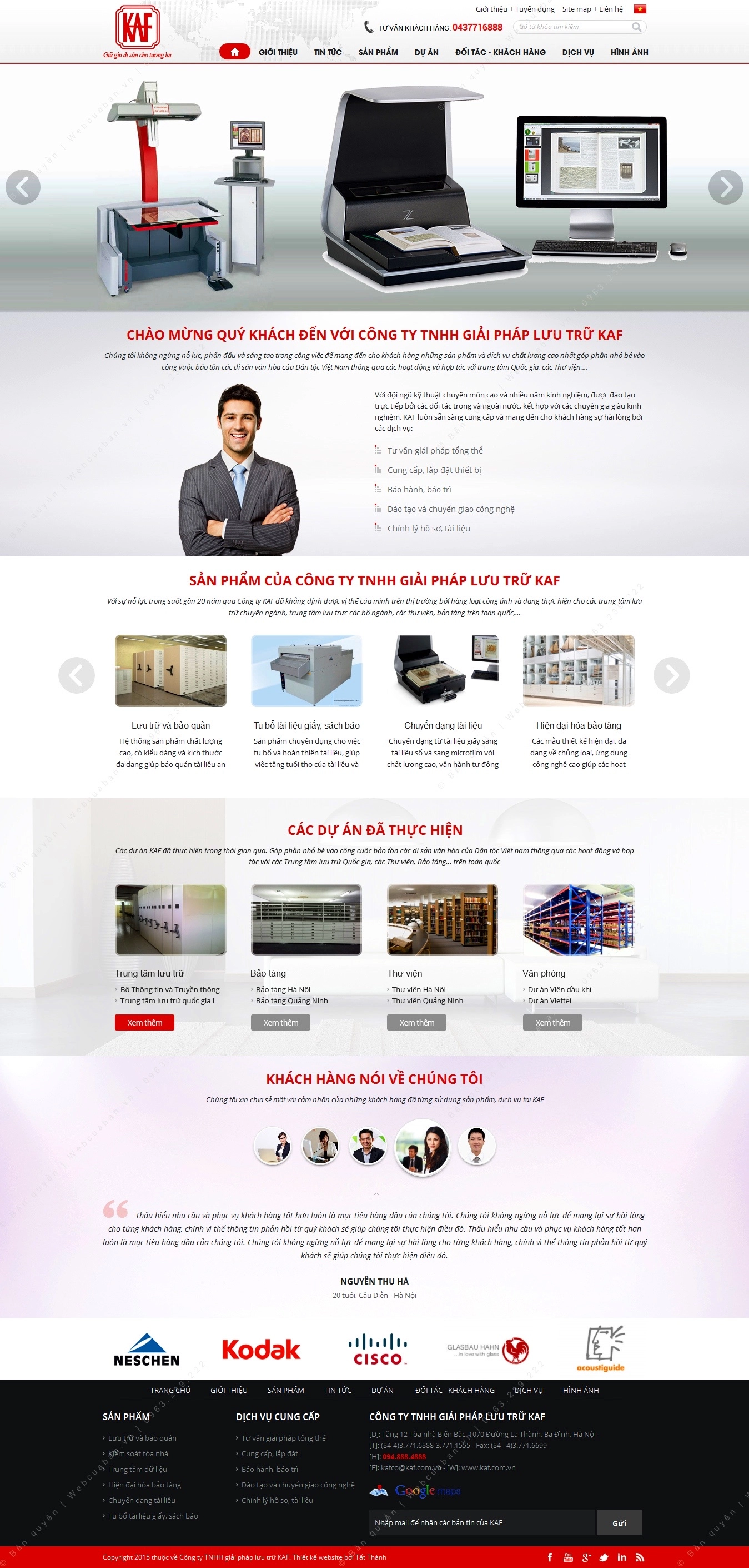 Trang chủ website