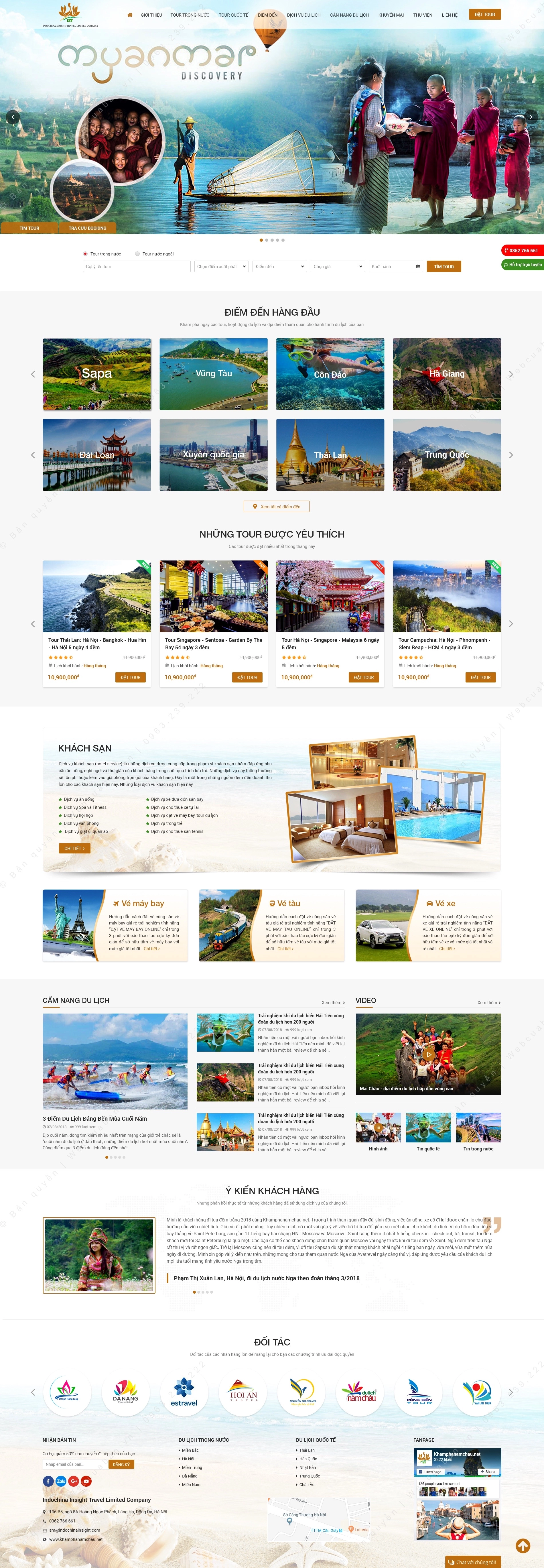 Trang chủ website