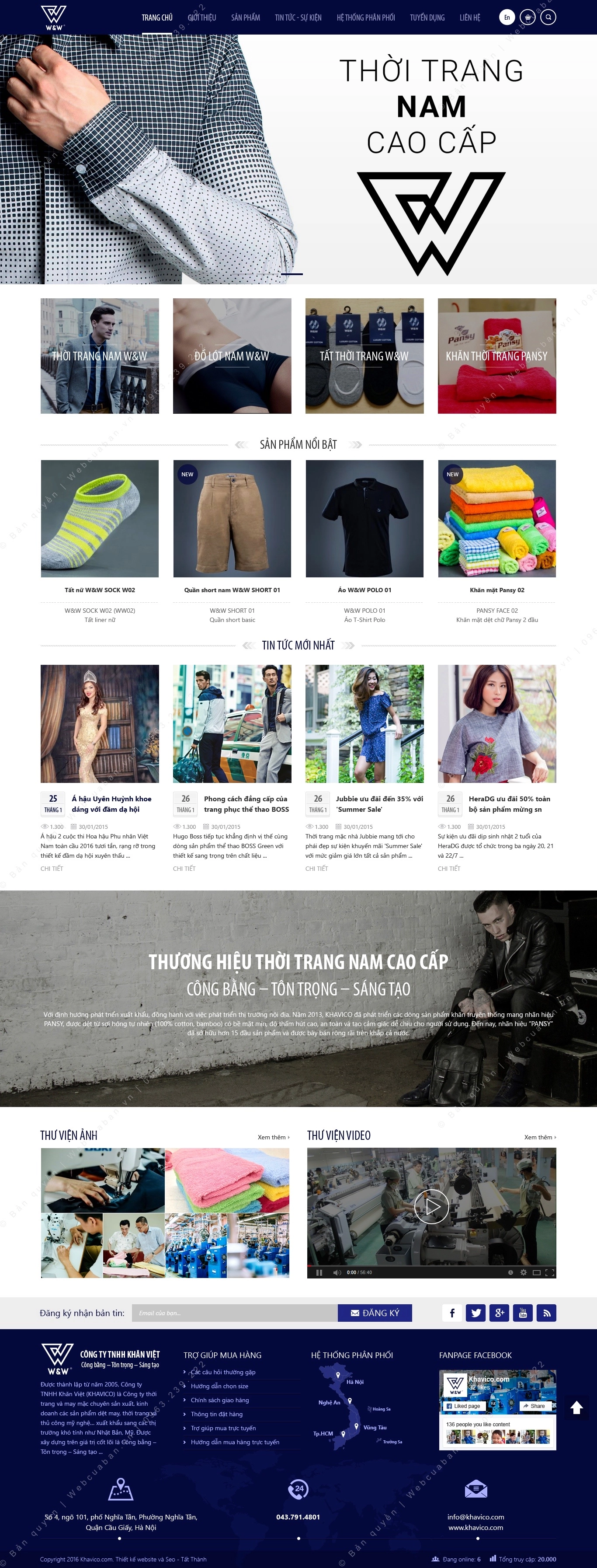 Trang chủ website