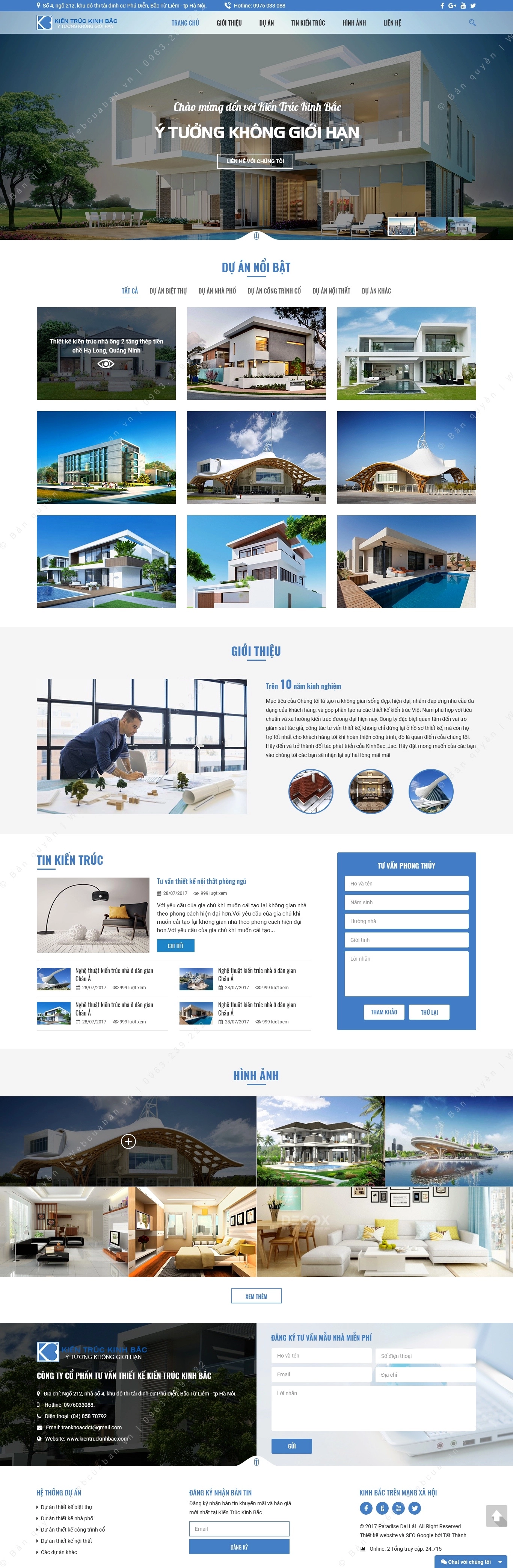 Trang chủ website