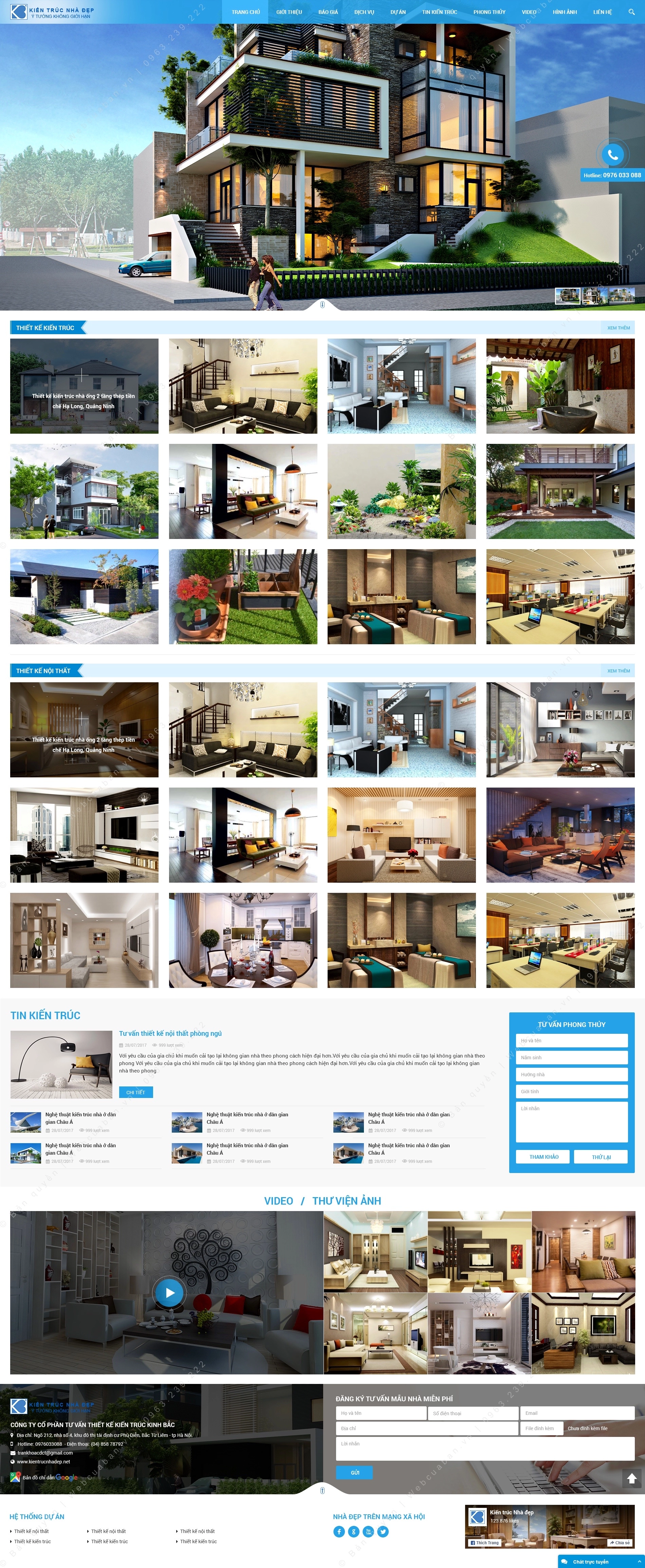 Trang chủ website