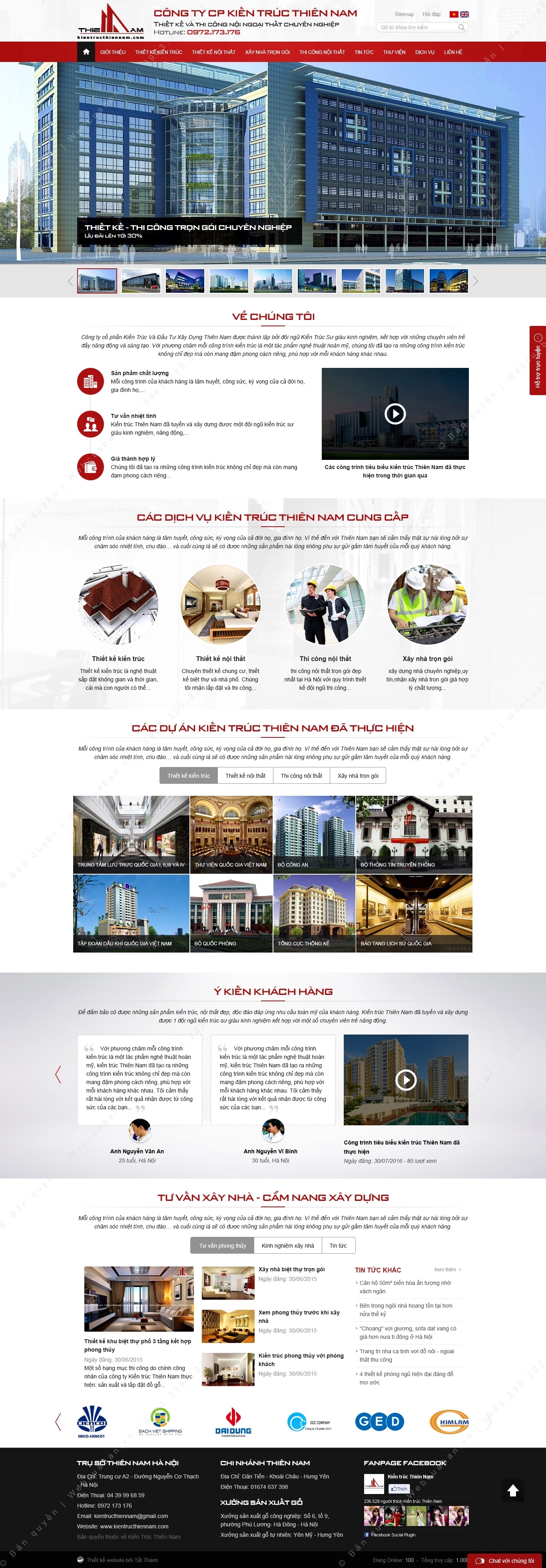 Trang chủ website