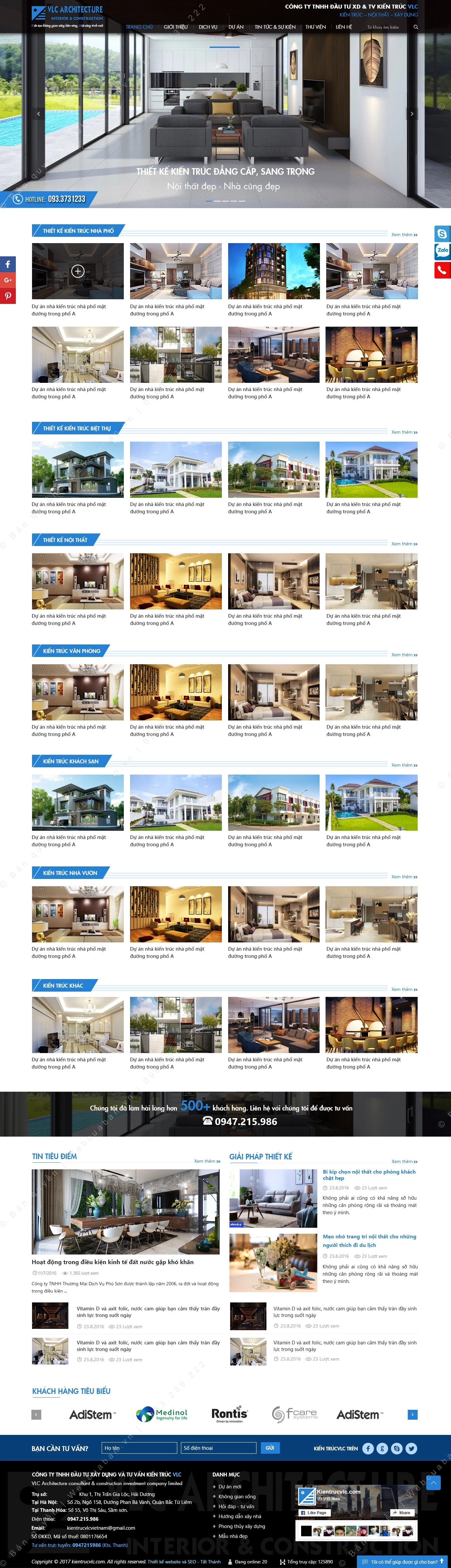 Trang chủ website