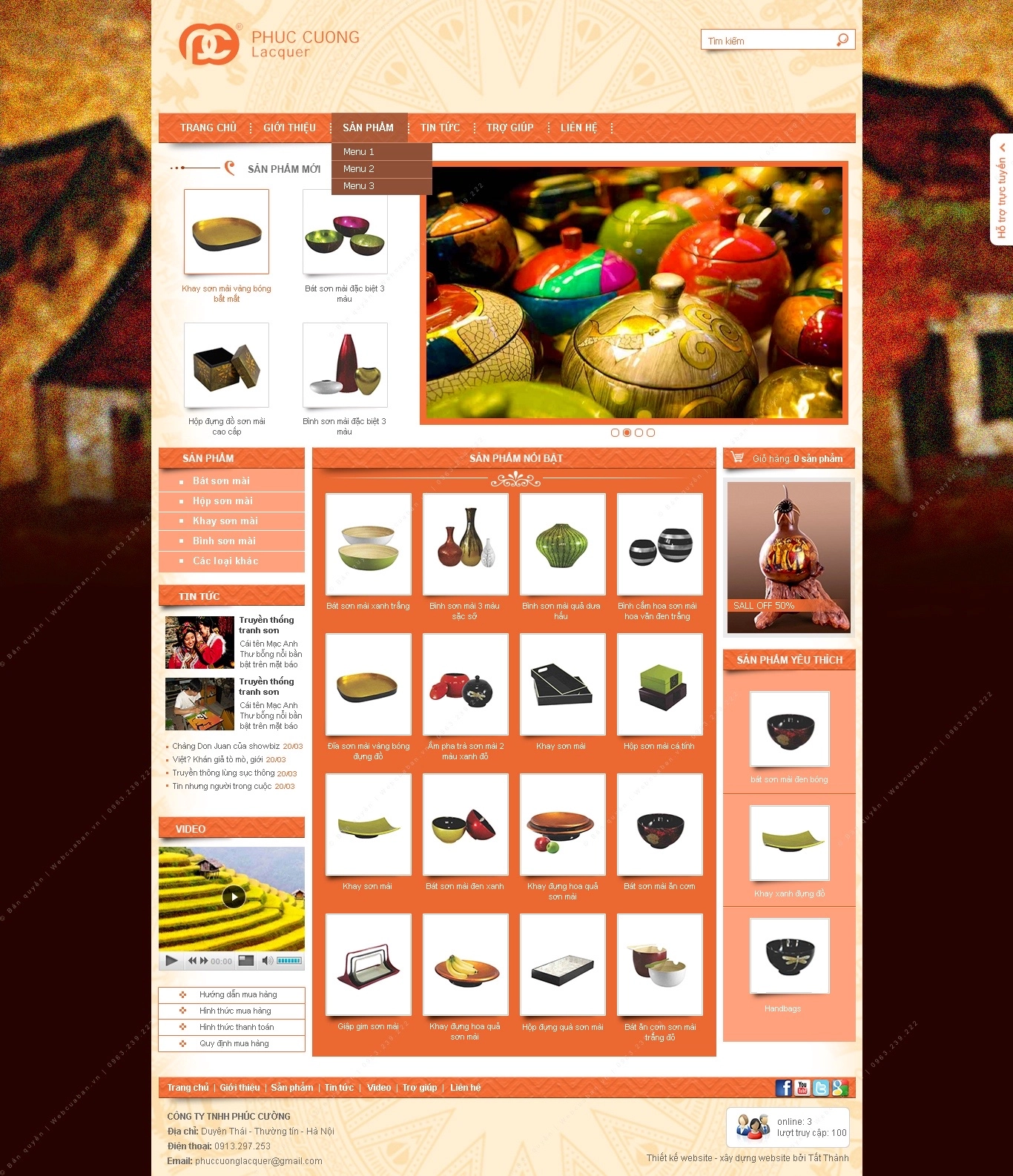 Trang chủ website