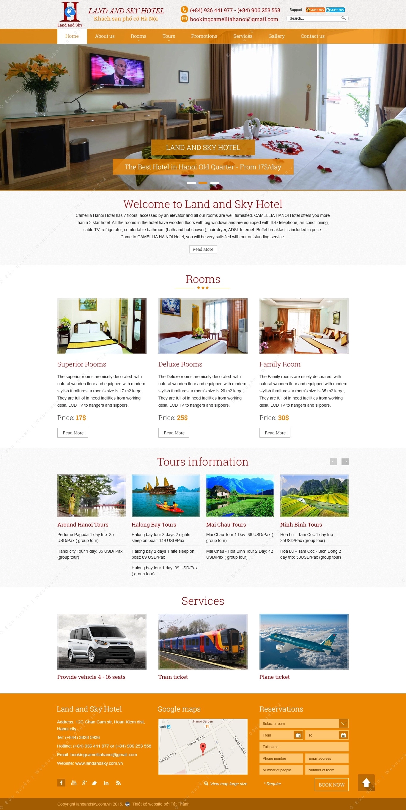 Trang chủ website