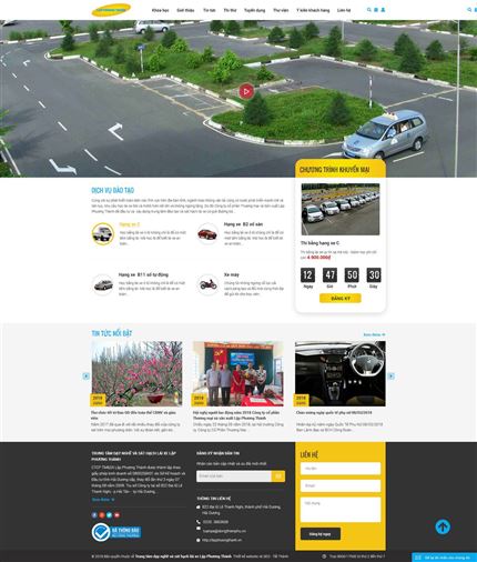 Mẫu web Dạy lái xe 1