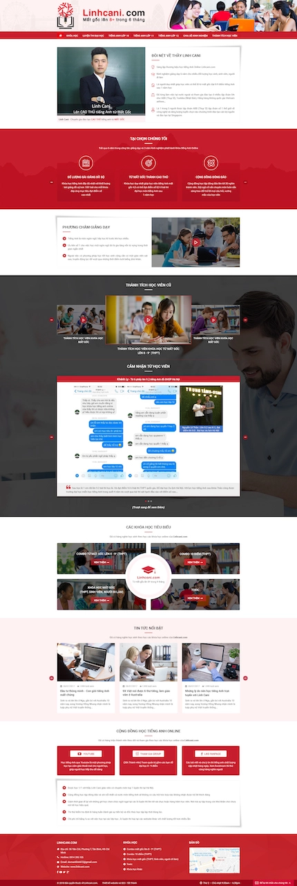 Mẫu web dạy học trực tuyến khác 5