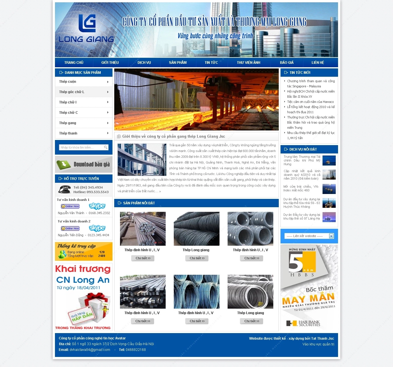 Trang chủ website