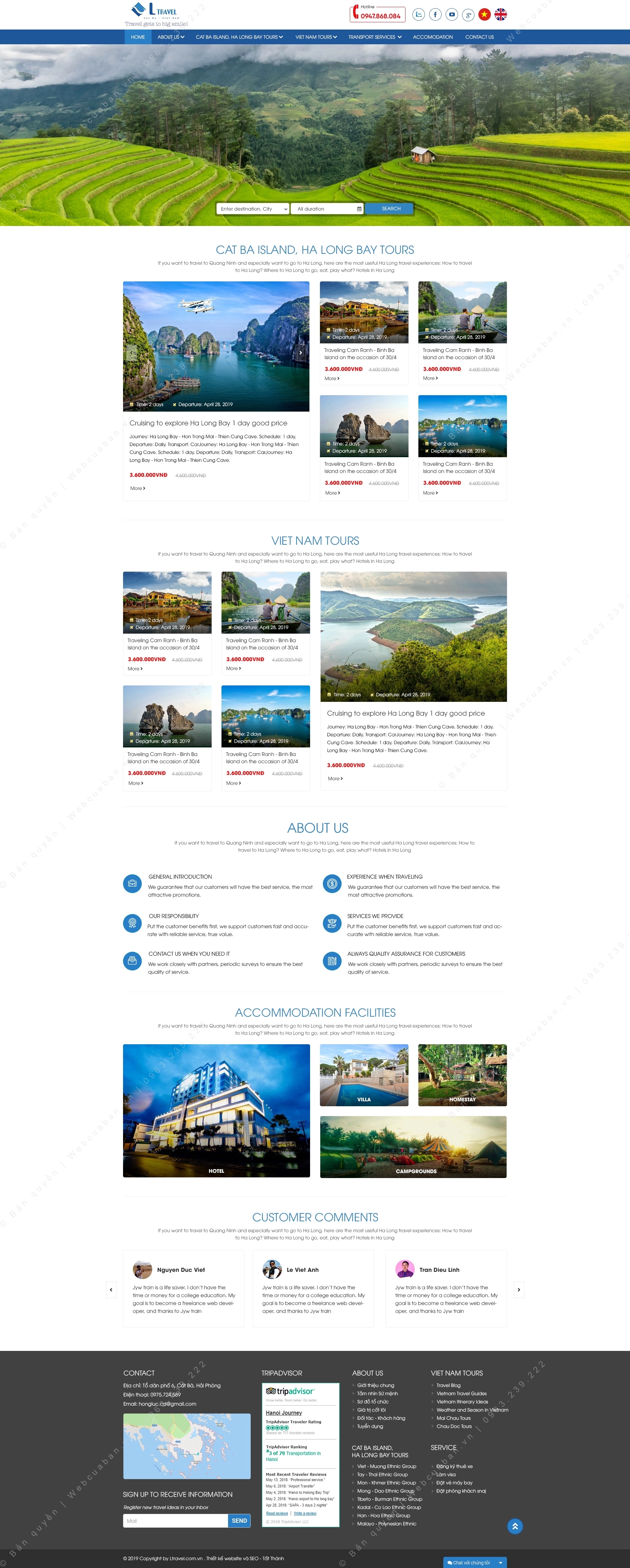 Trang chủ website