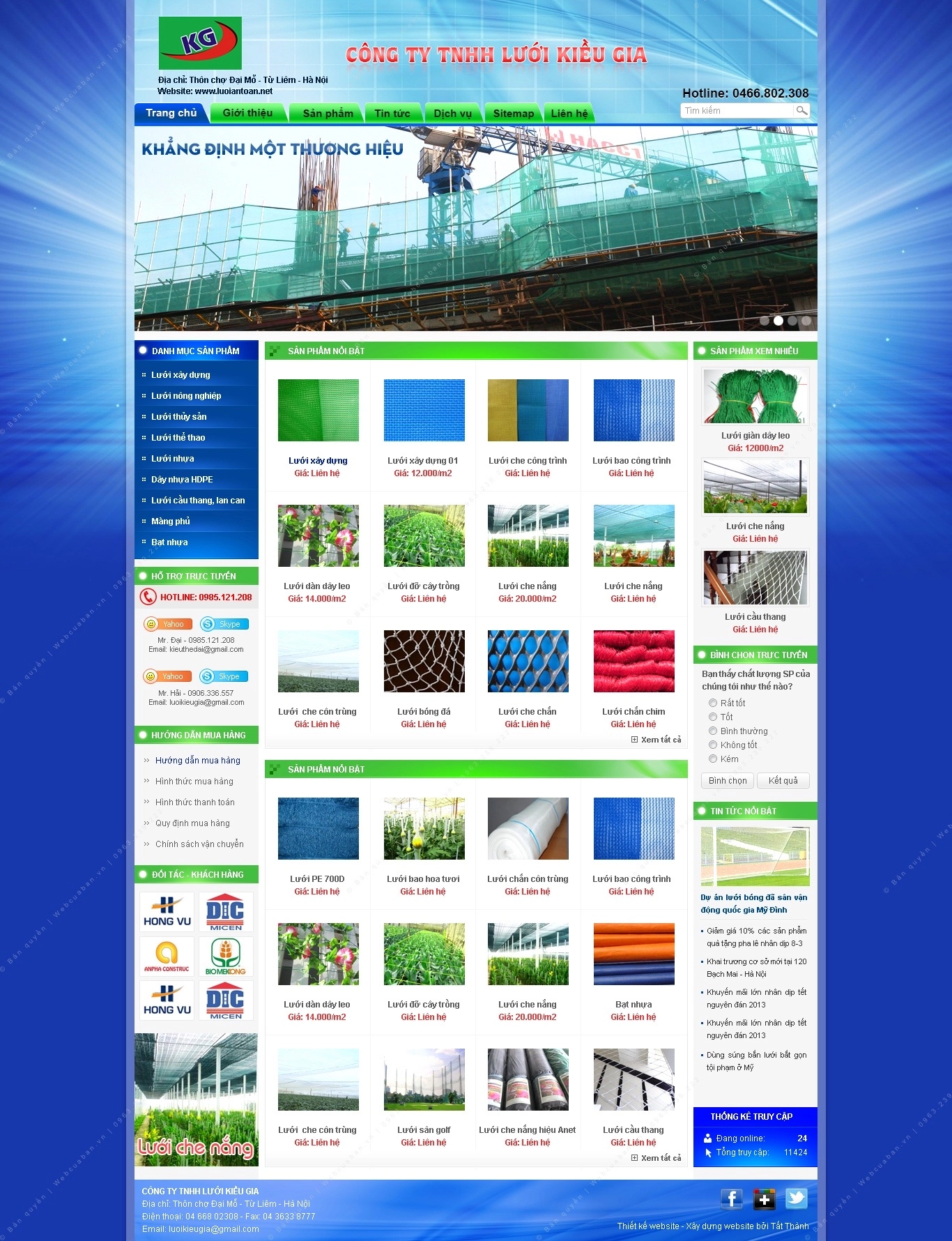 Trang chủ website