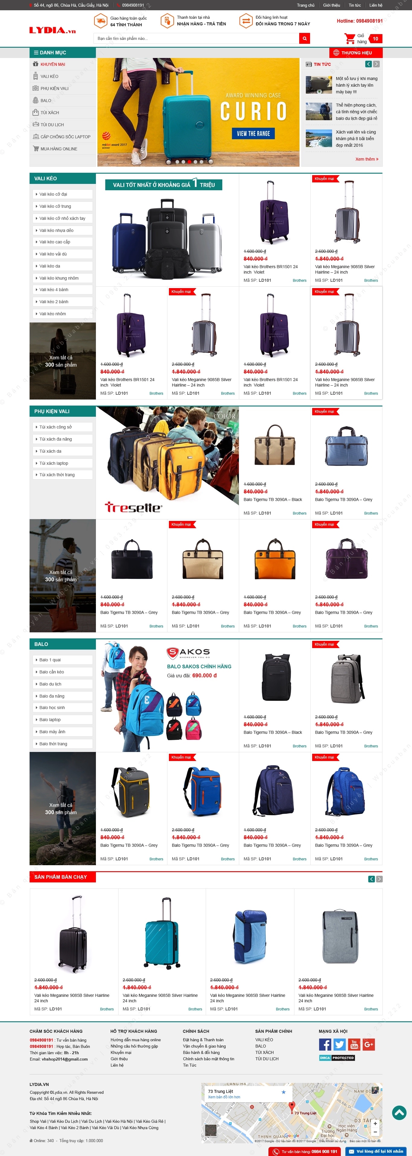 Trang chủ website