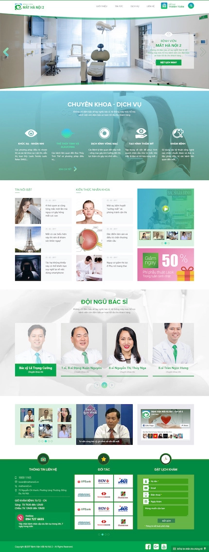 Mẫu web Bệnh viện 2