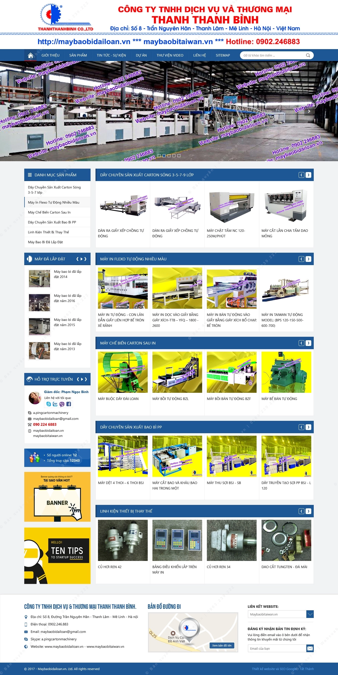 Trang chủ website