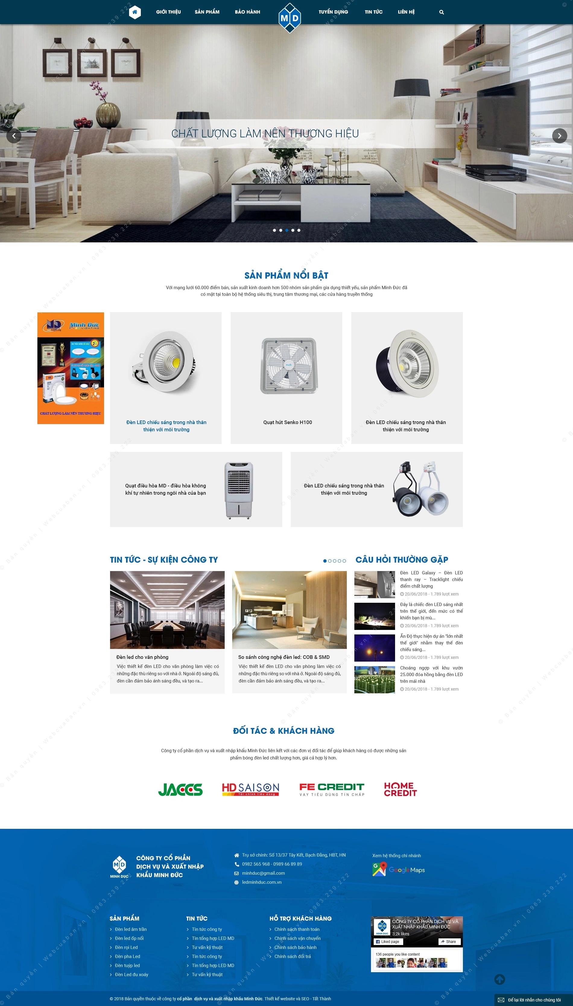 Trang chủ website