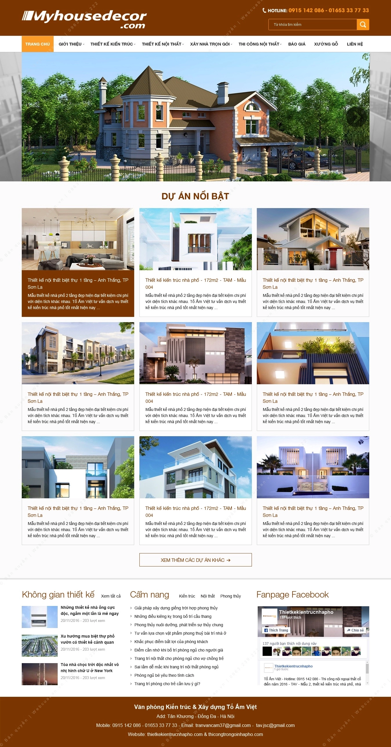 Trang chủ website