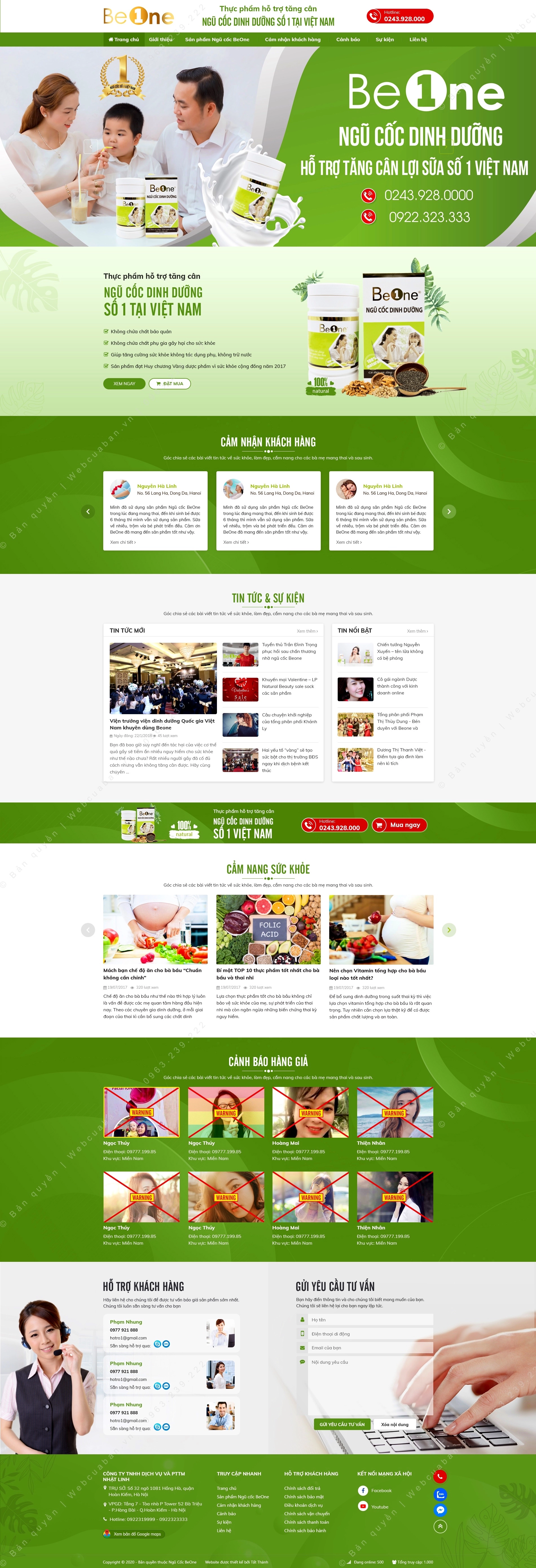 Trang chủ website