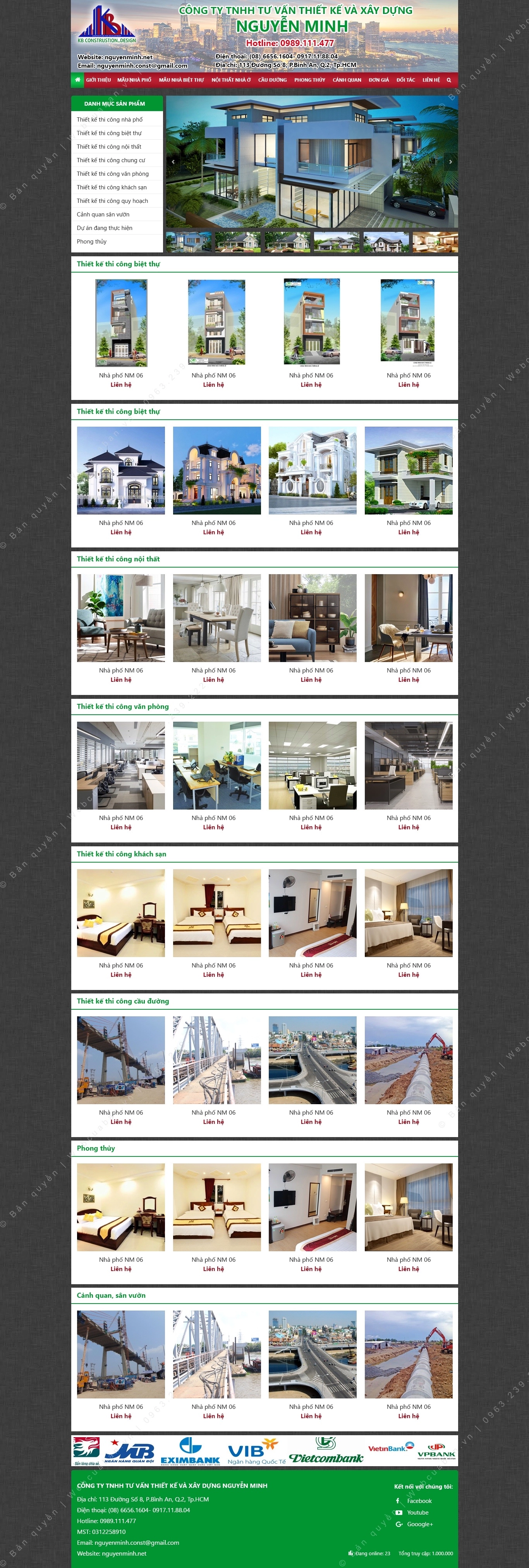 Trang chủ website